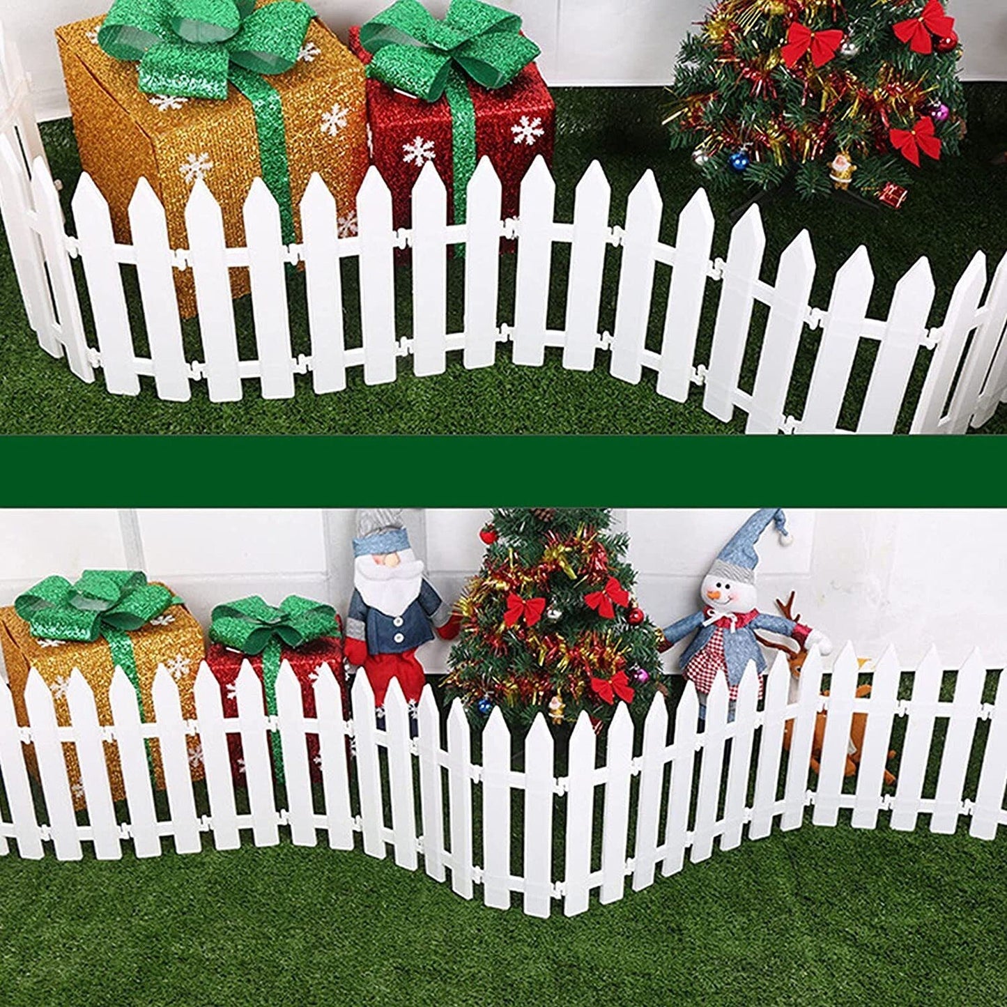 Holiday Seasonal Boundary for Xmas Decorative Garden Fence