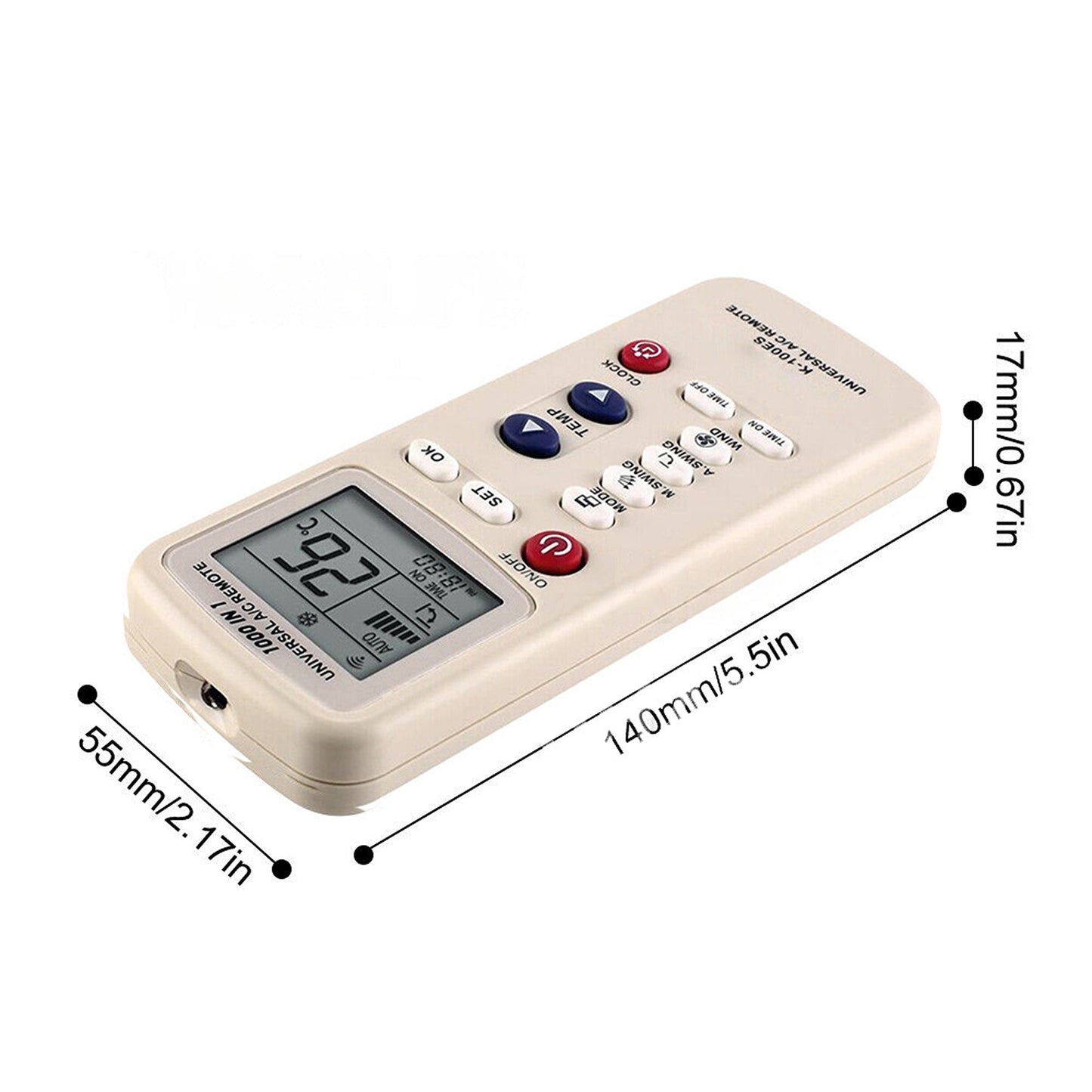 Universal AC Air Conditioner Remote Control for Panasonic Fujitsu DF LS K-100ES