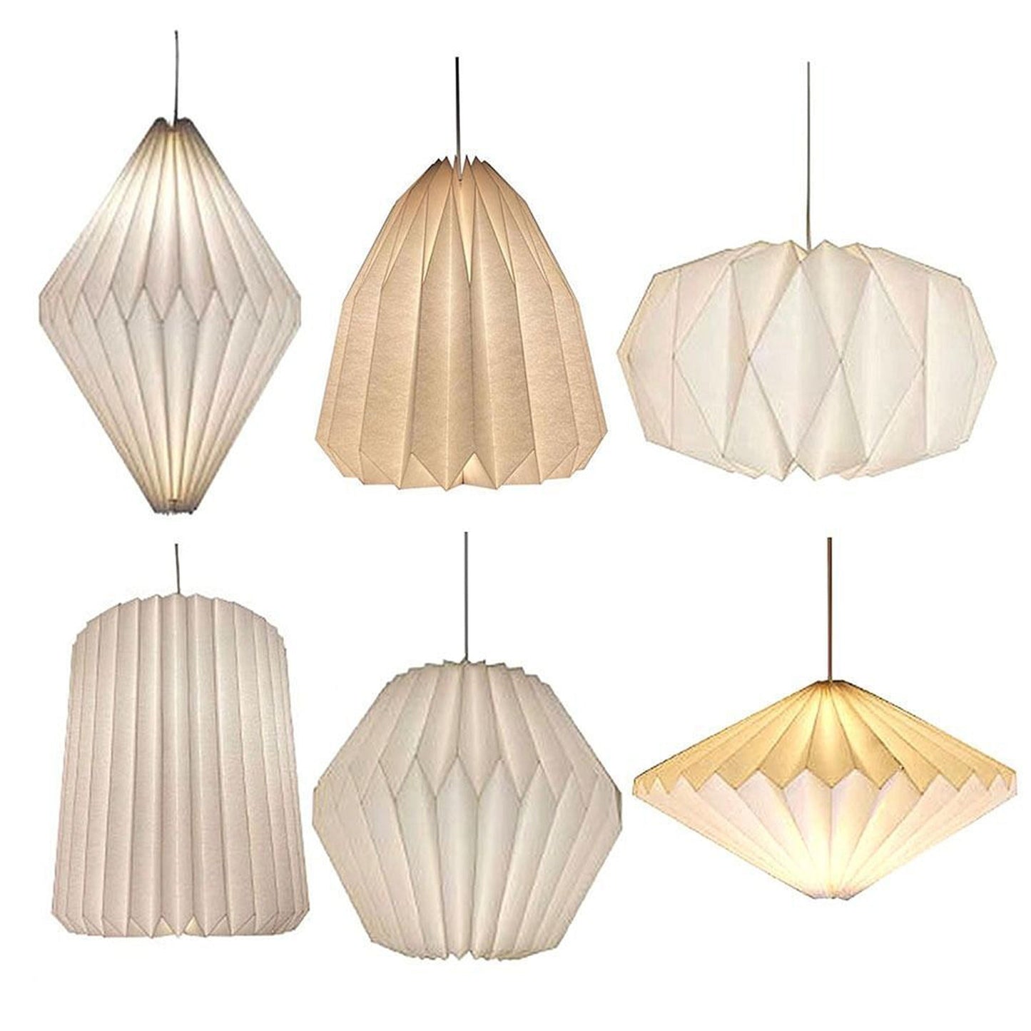 Origami Inspired Creative Pendant Ceiling Lampshade for Home Lighting