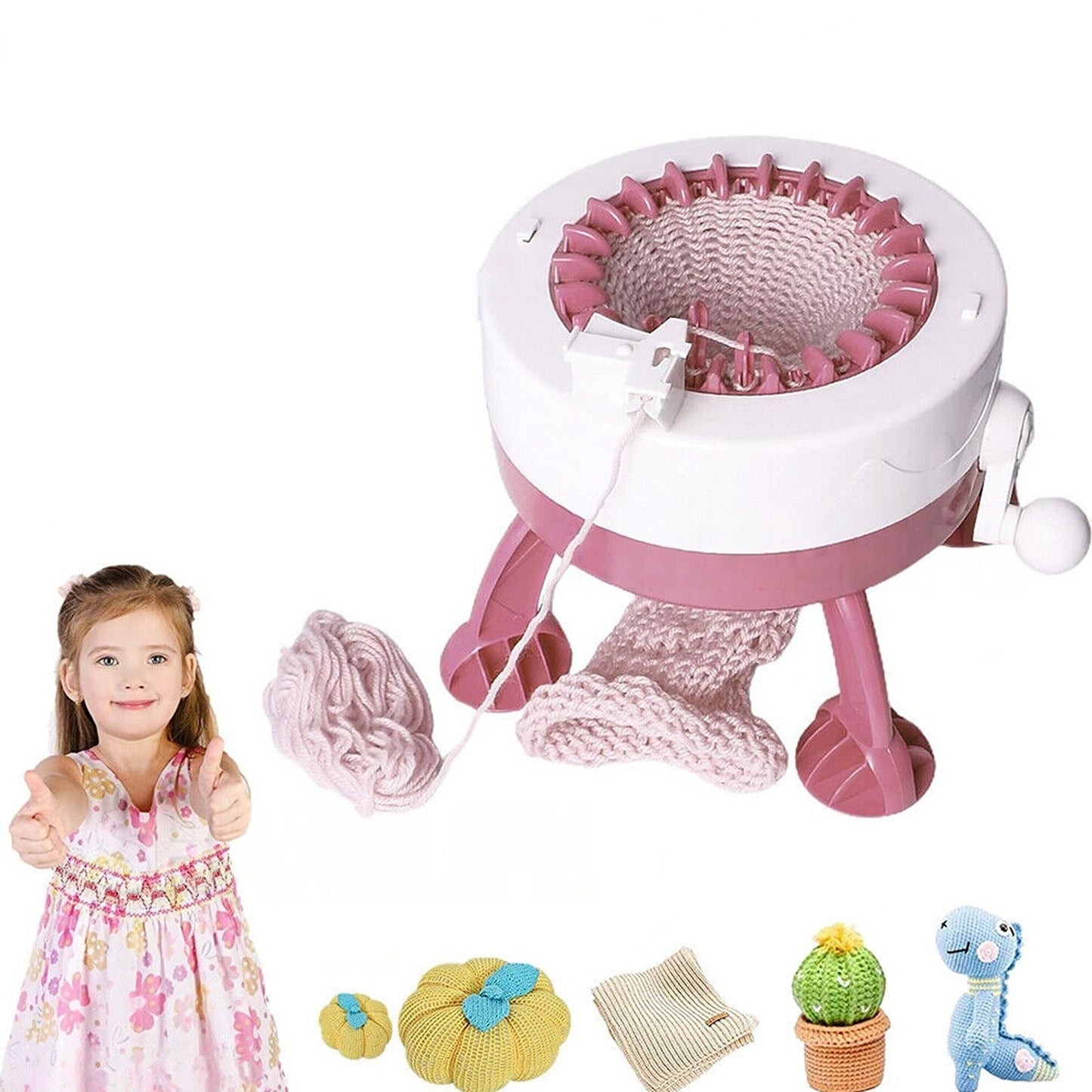 Children Smart Knitting Loom Machine Set DIY Kit for Socks and Hats