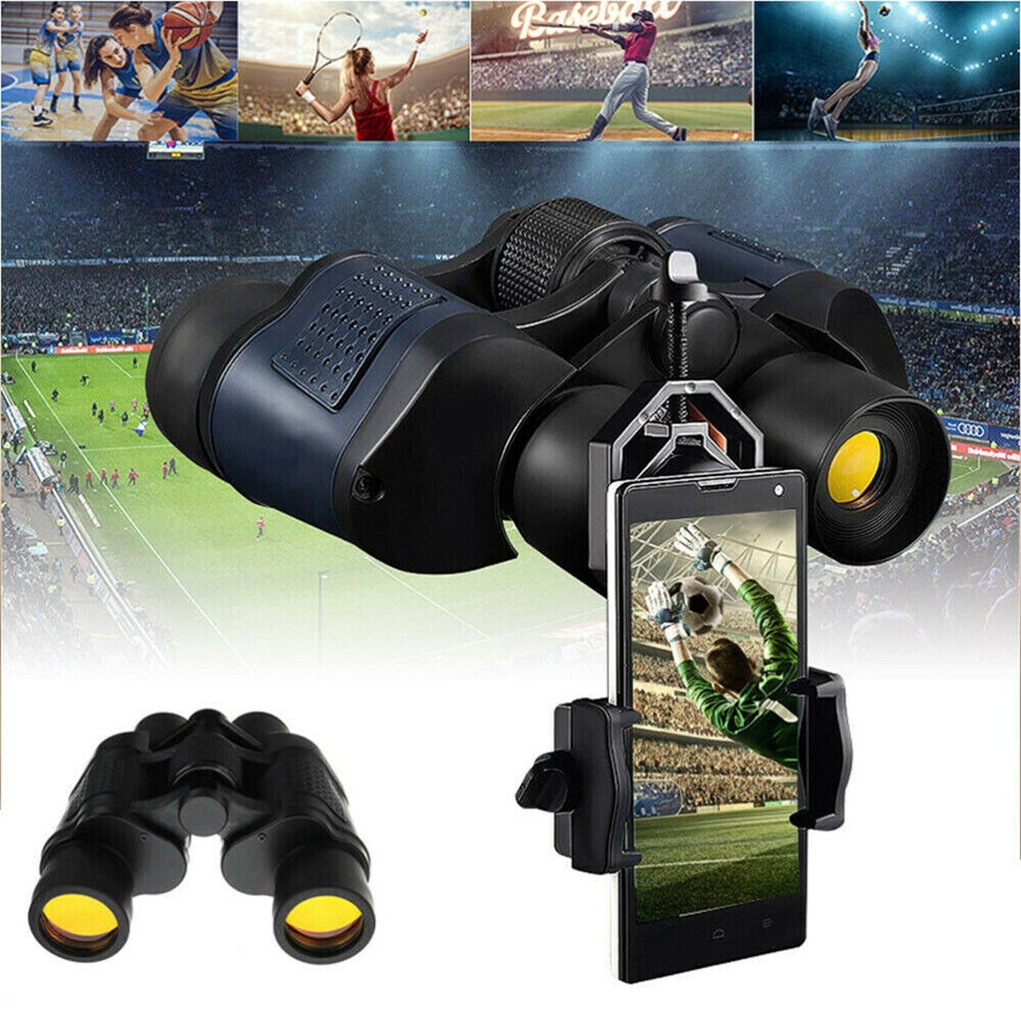 High Definition Waterproof Binoculars with Day and Night Vision