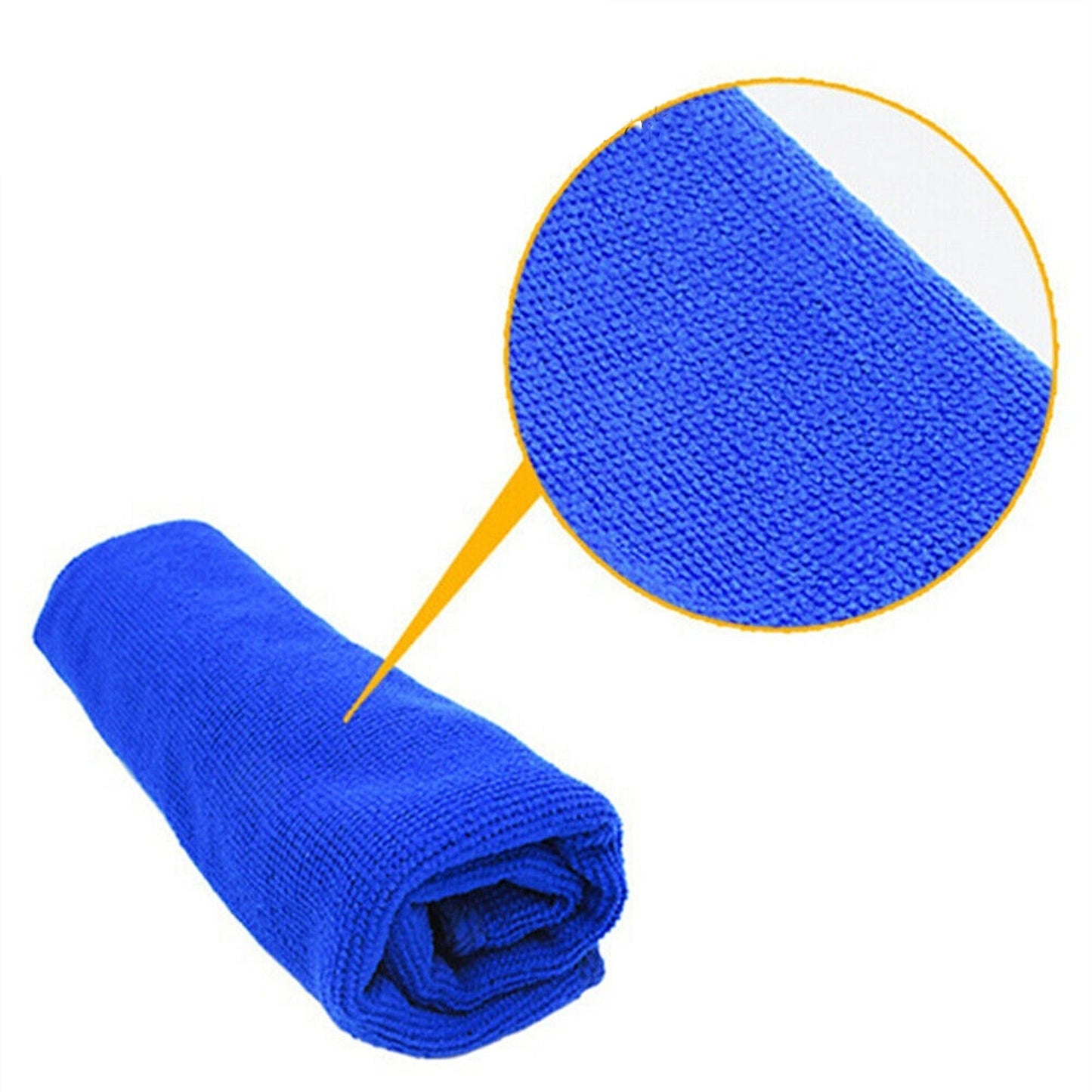 50pcs Microfibre Glass Cleaning Cloths for Windows Screens and Dishes