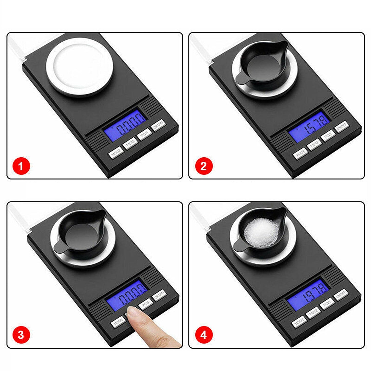 Mini Digital Jewelry Scales for Gold and Diamonds
