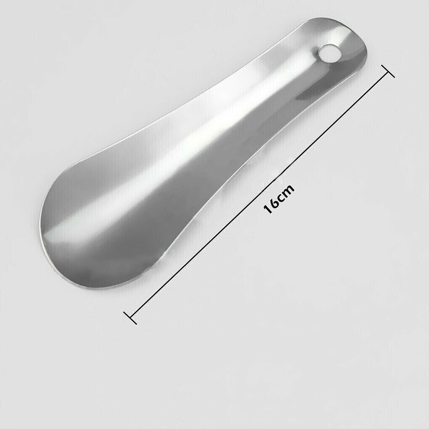 16cm Straight Professional Metal Shoe Horn with Long Handle