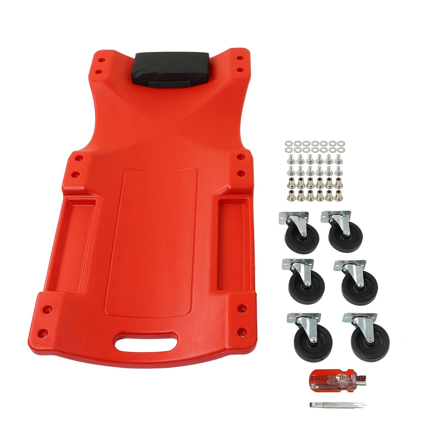 40in Mechanic Rolling Garage Creeper Seat and Tool Trolley Combo 200kg Capacity