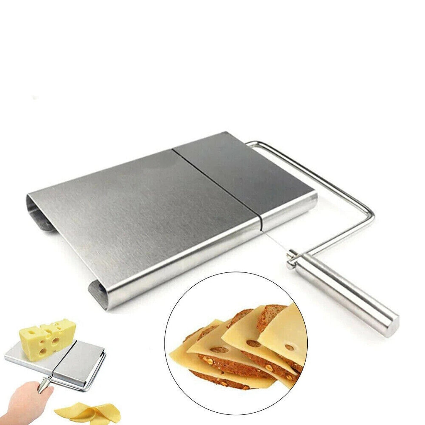 Stainless Steel Cheese Slicer with Wire Cutter Cake and Butter Tools