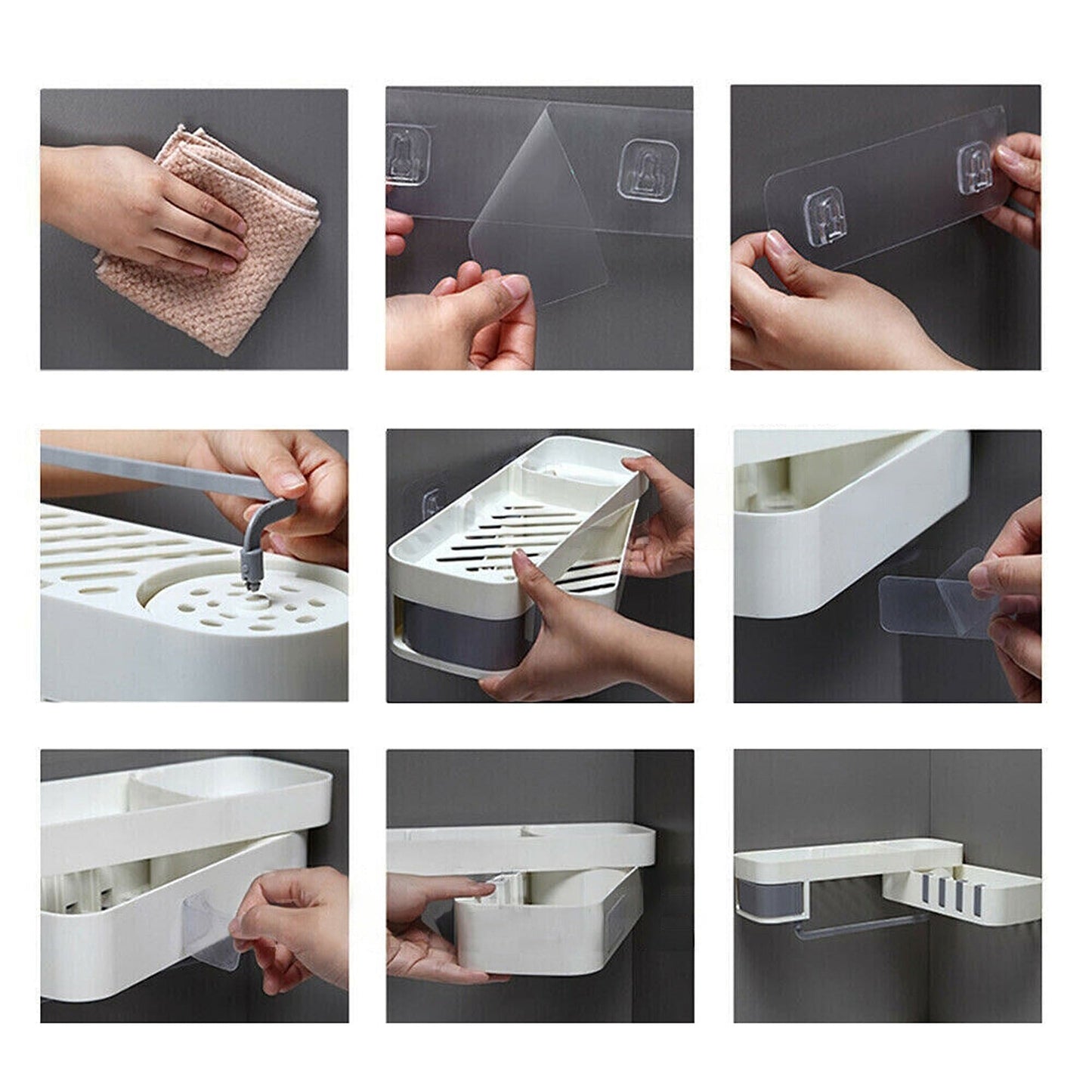 Shower Corner Shelf for Shampoo and Soap Bathroom Organizer Caddy