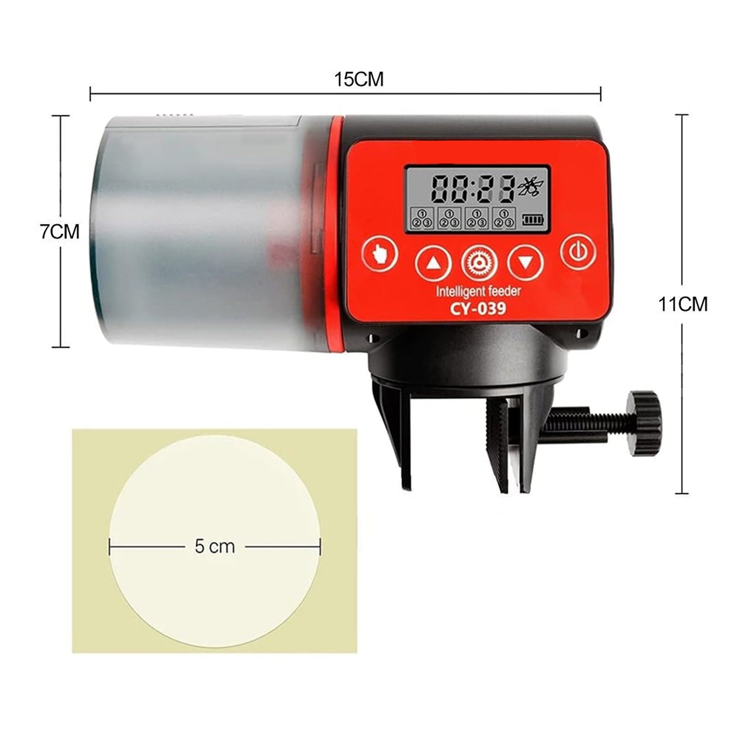 Automatic LCD Timer Fish Food Feeder Dispenser for Aquarium Pond