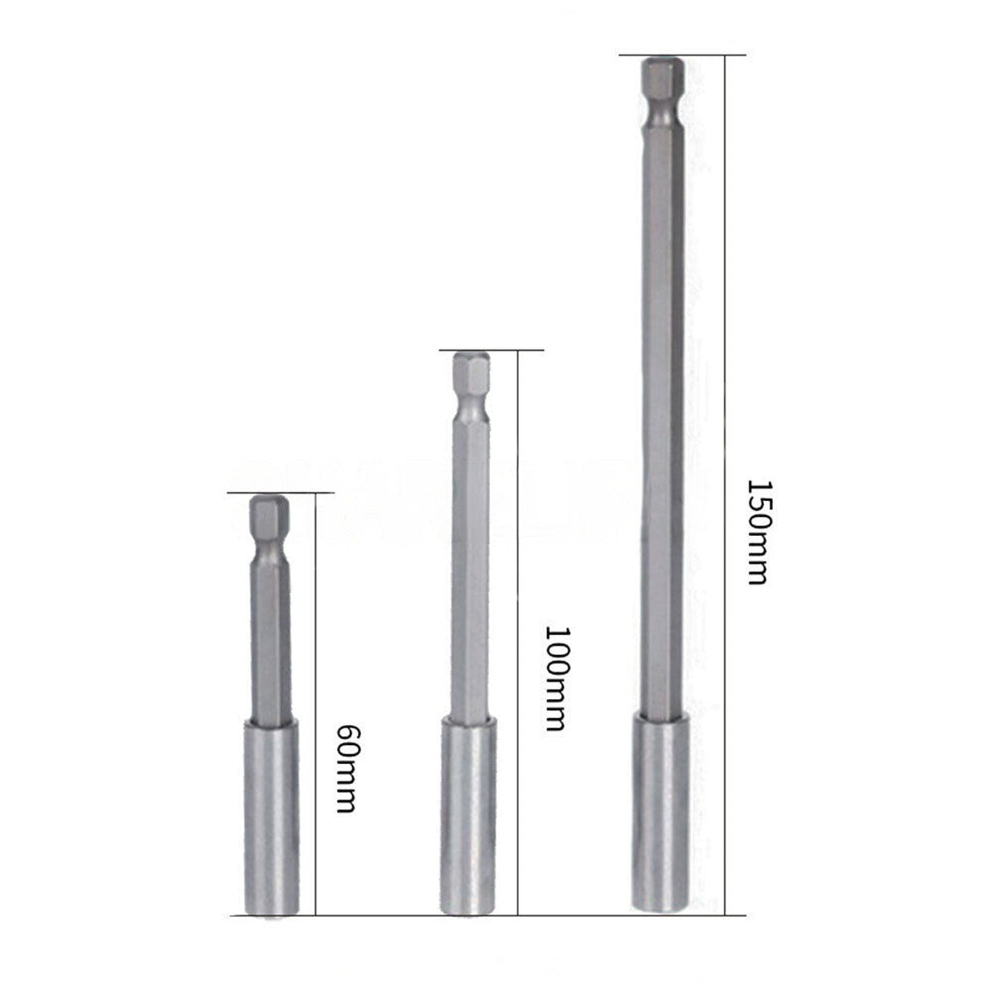 3pcs Drill Bit Holder Magnetic Screwdriver Extension Socket