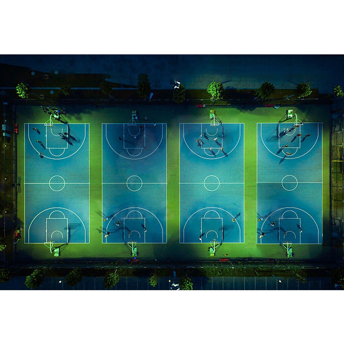 Official Size Heavy Duty Basketball Ring with Metal Chain Net 12 Loop