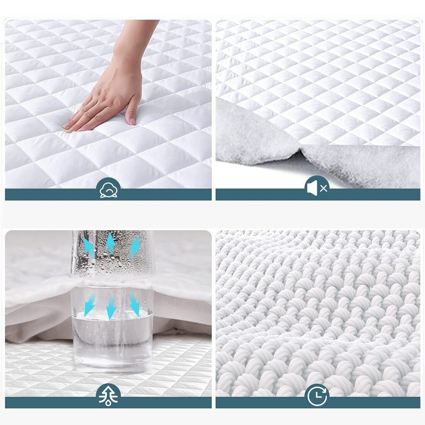 Fully Fitted Waterproof Cotton Quilted Mattress Protector