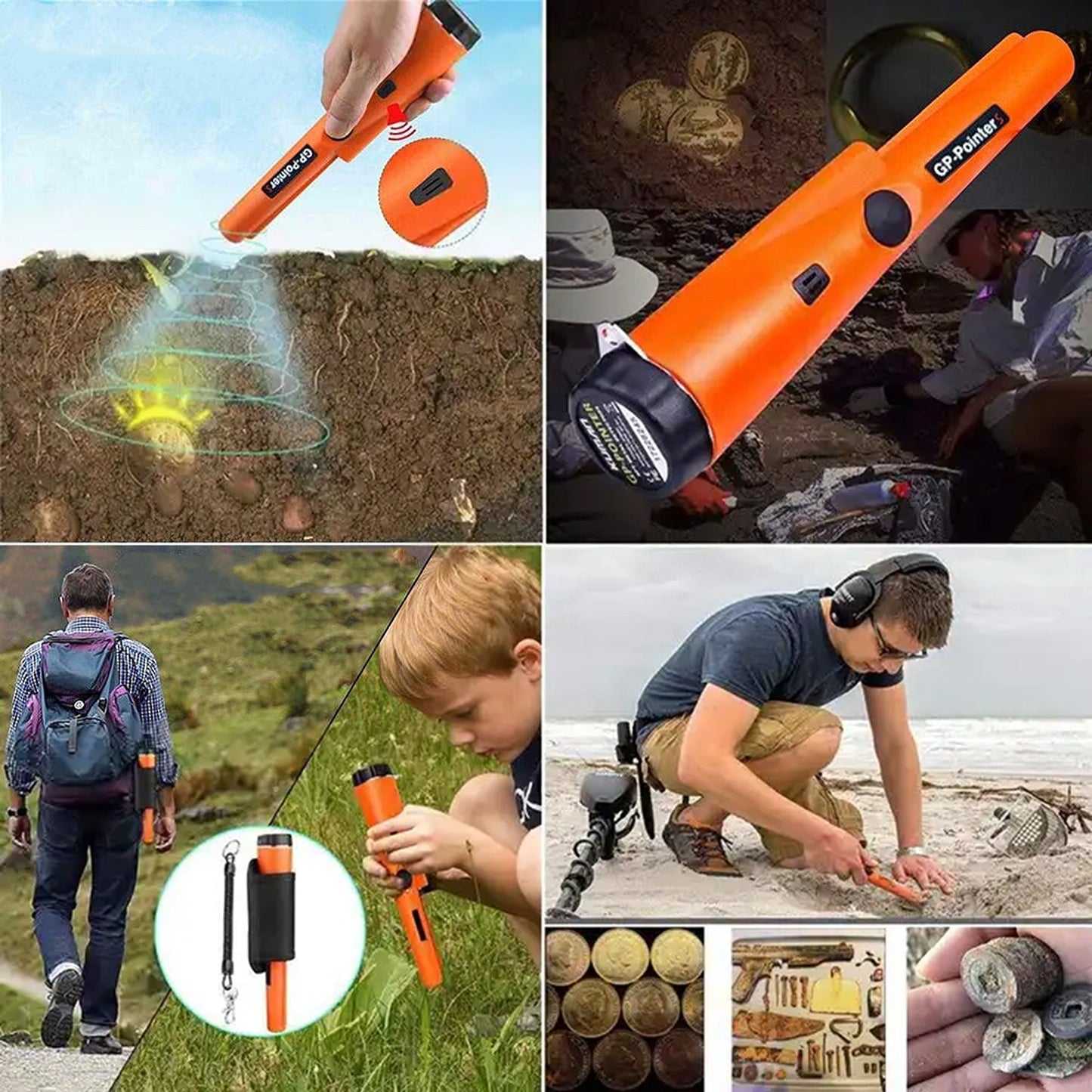 Pro-Pointer Metal Detector Underground Gold Finder with Automatic Pinpointer