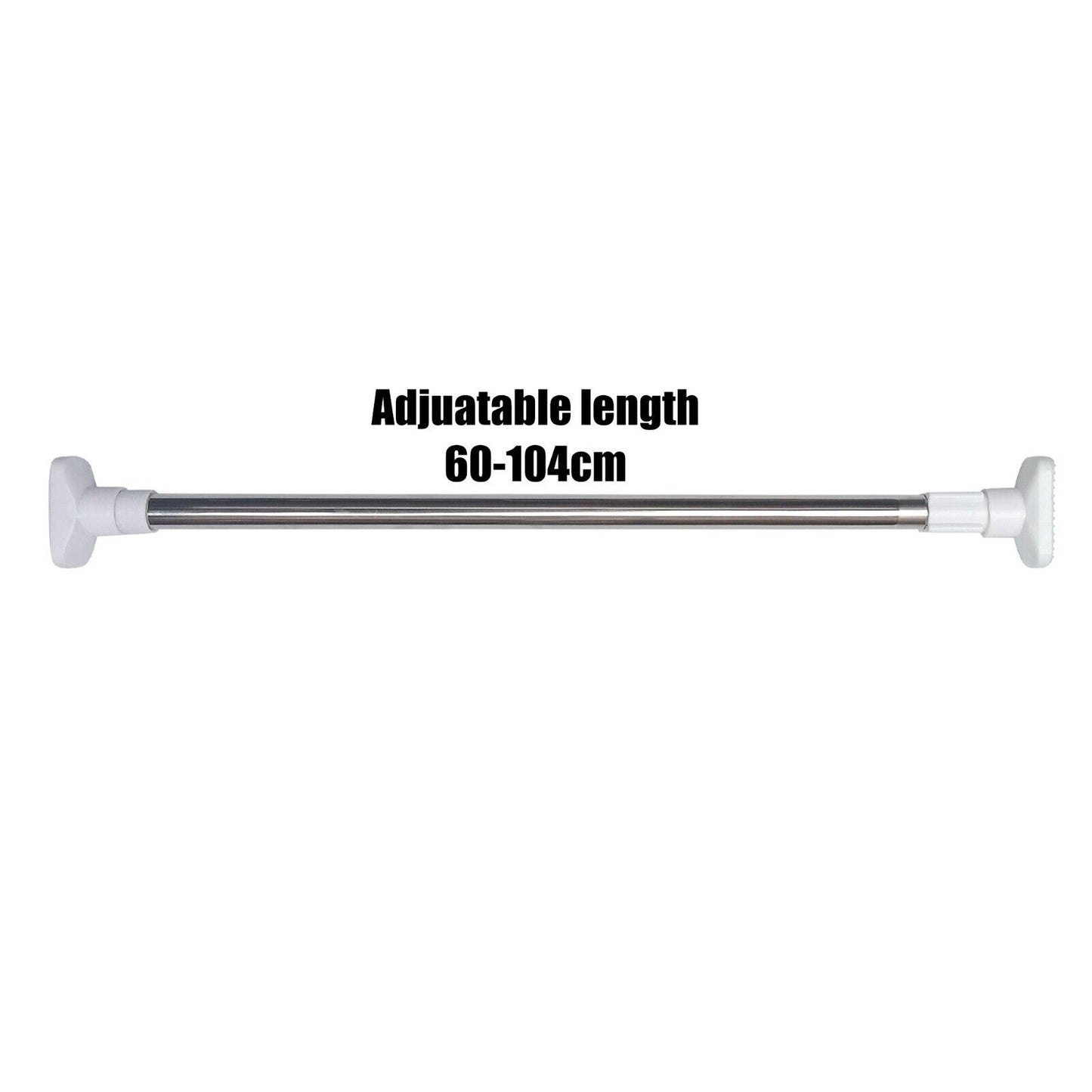 Extendable Shower Wind Adjustable Curtain Tension Rod for Closet Pole