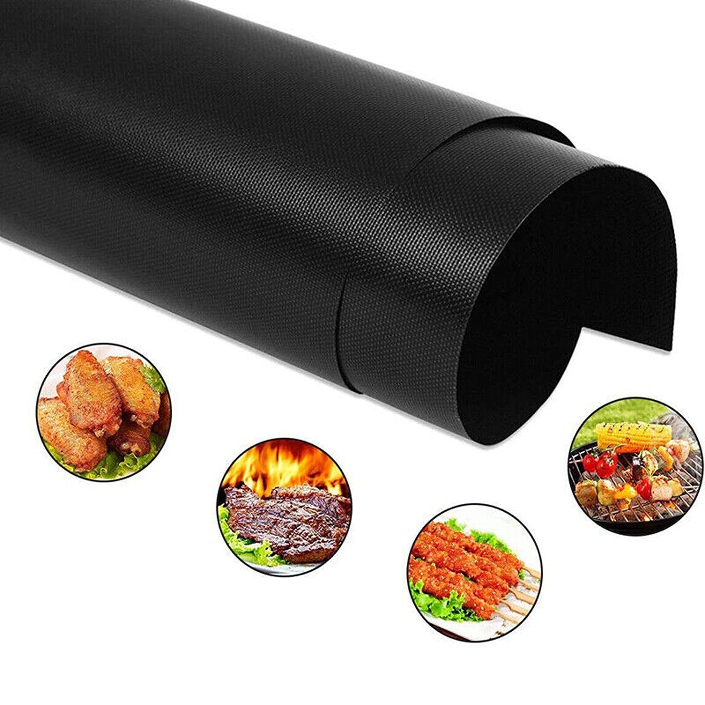 Reusable Non-Stick BBQ Grill Mat Perfect for Outdoor Cooking