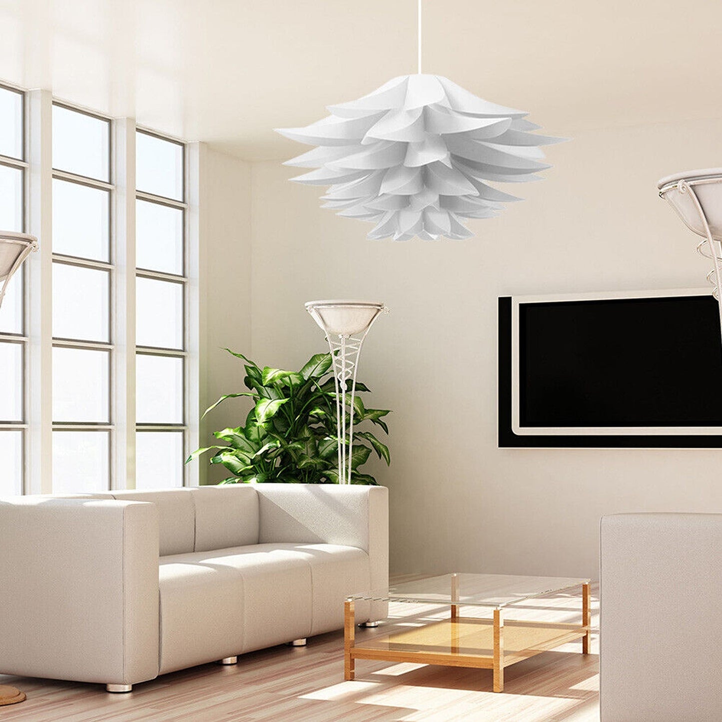 Nordic Origami Paper Lamp Shade Modern Pendant Chandelier Decor