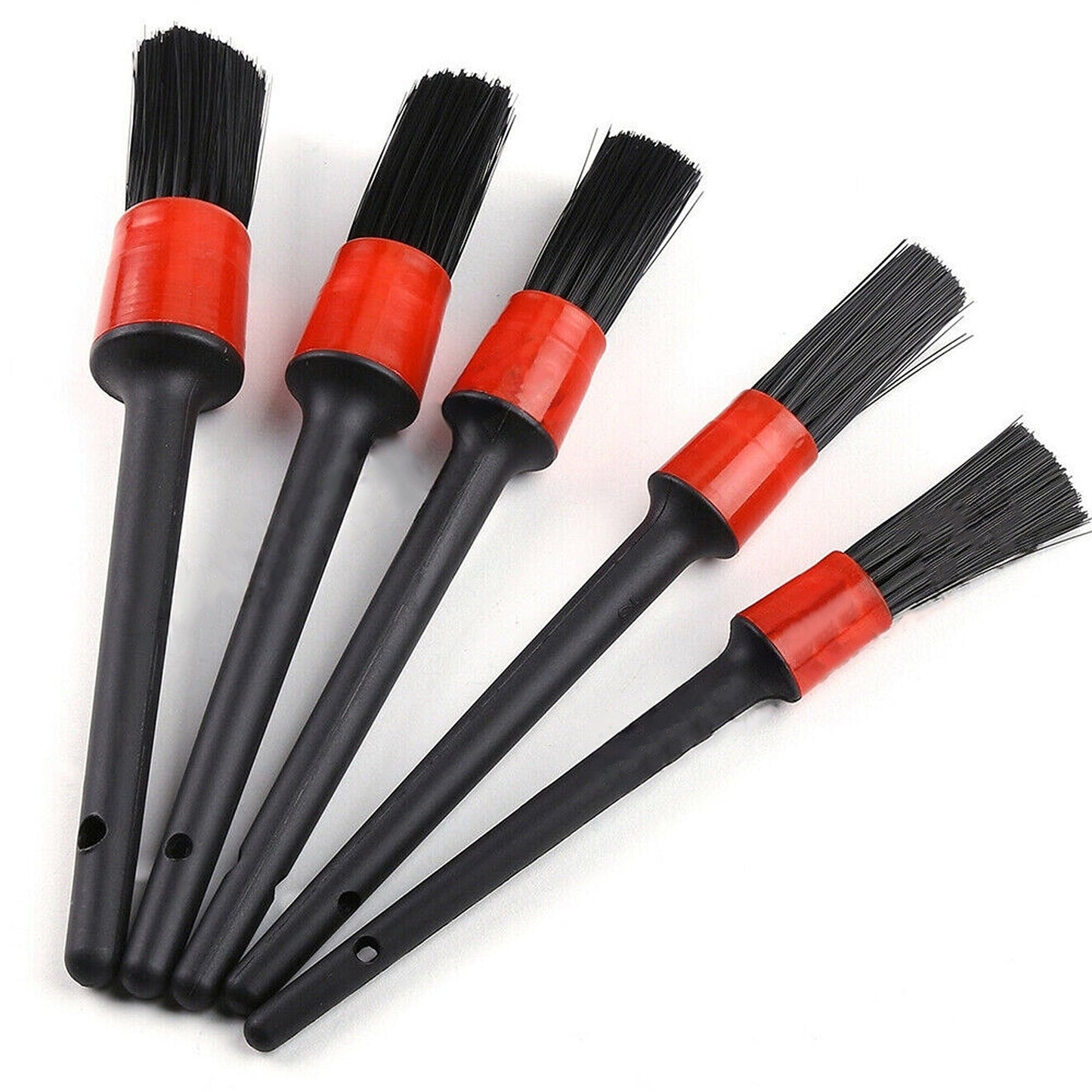 5pcs Car Detailing Brushes for Cleaning Dashboard Wheels and Tires