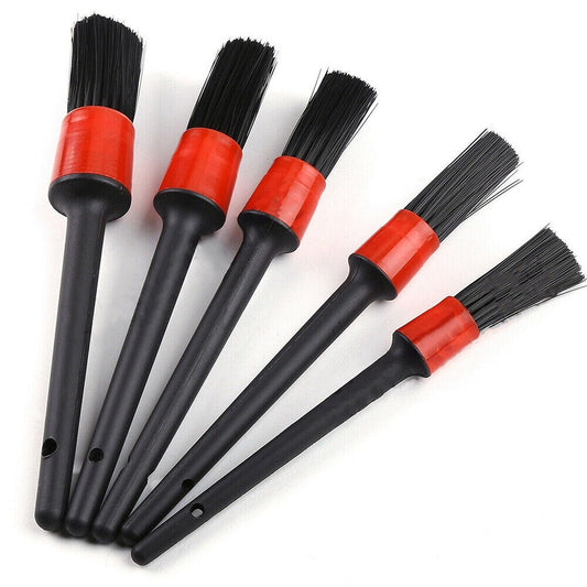 5pcs Car Detailing Brushes for Cleaning Dashboard Wheels and Tires