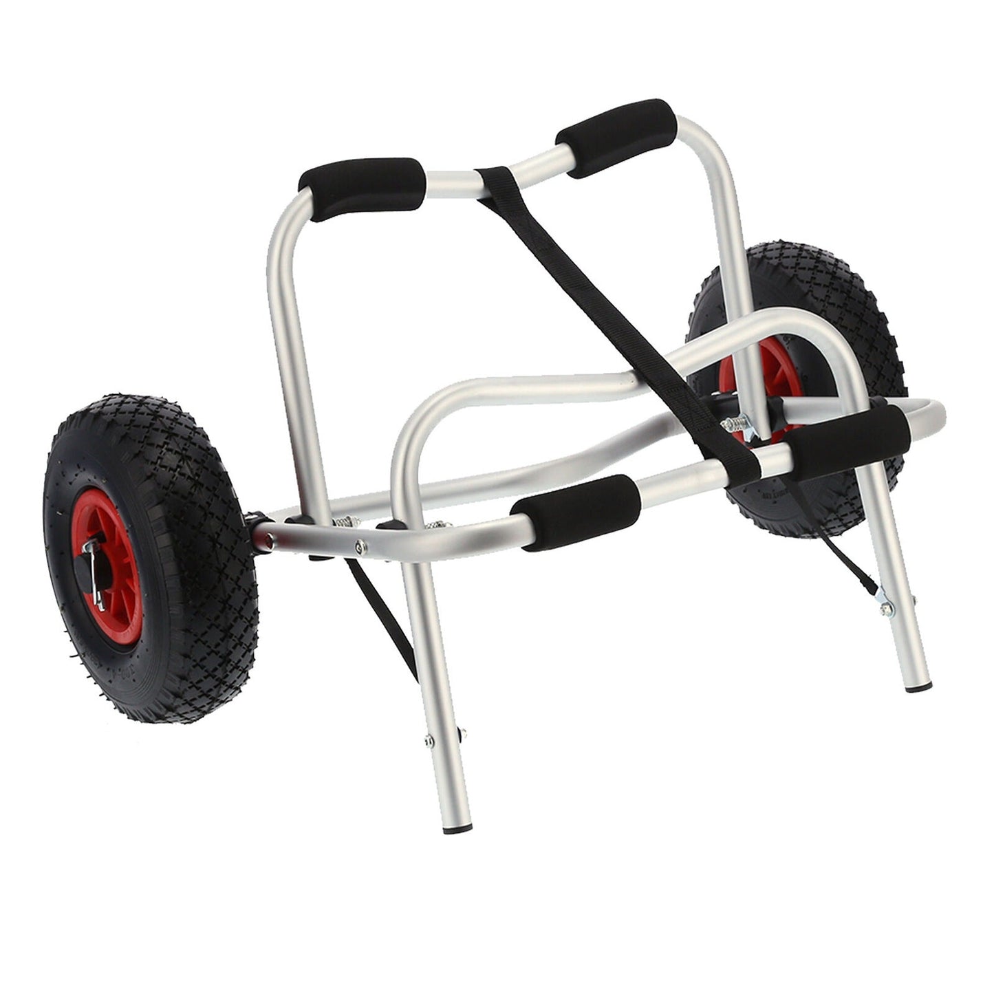 Aluminium Kayak Cart with Foldable Wheel Design Canoe Trolley With Strap