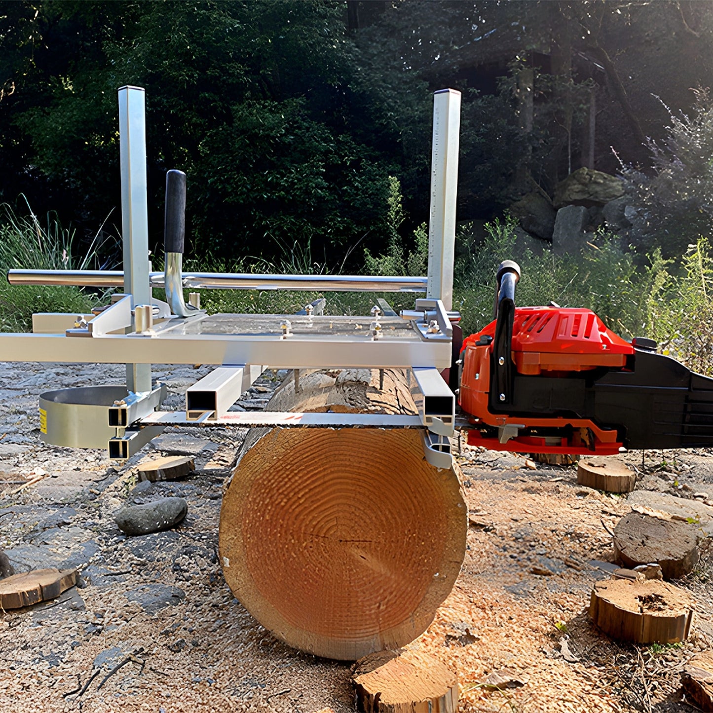 Chainsaw Mill Woodworking Tool for Carpentry Fits Various Bar Saws