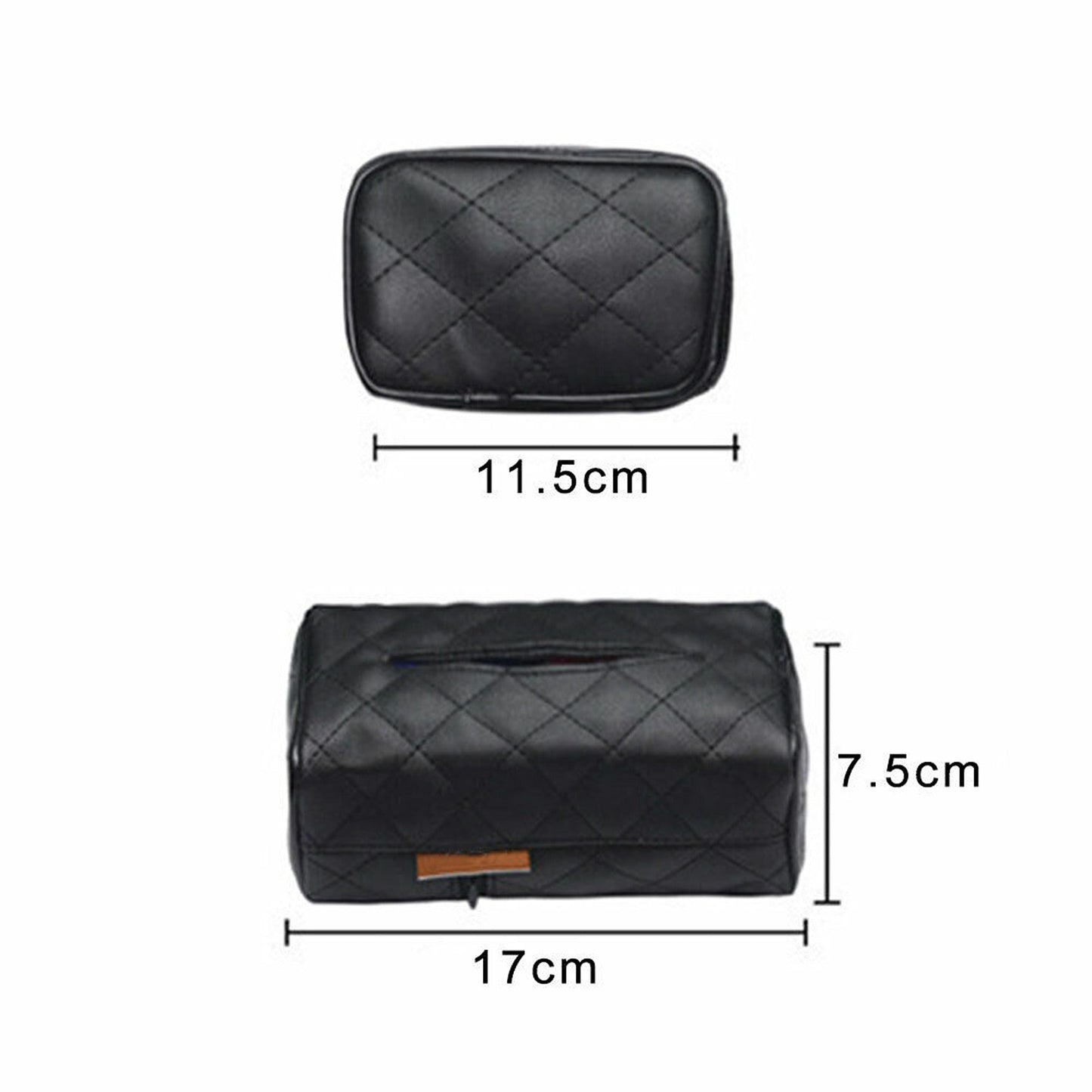 Car Seat Faux Leather Hanging Tissue Box Paper Holder