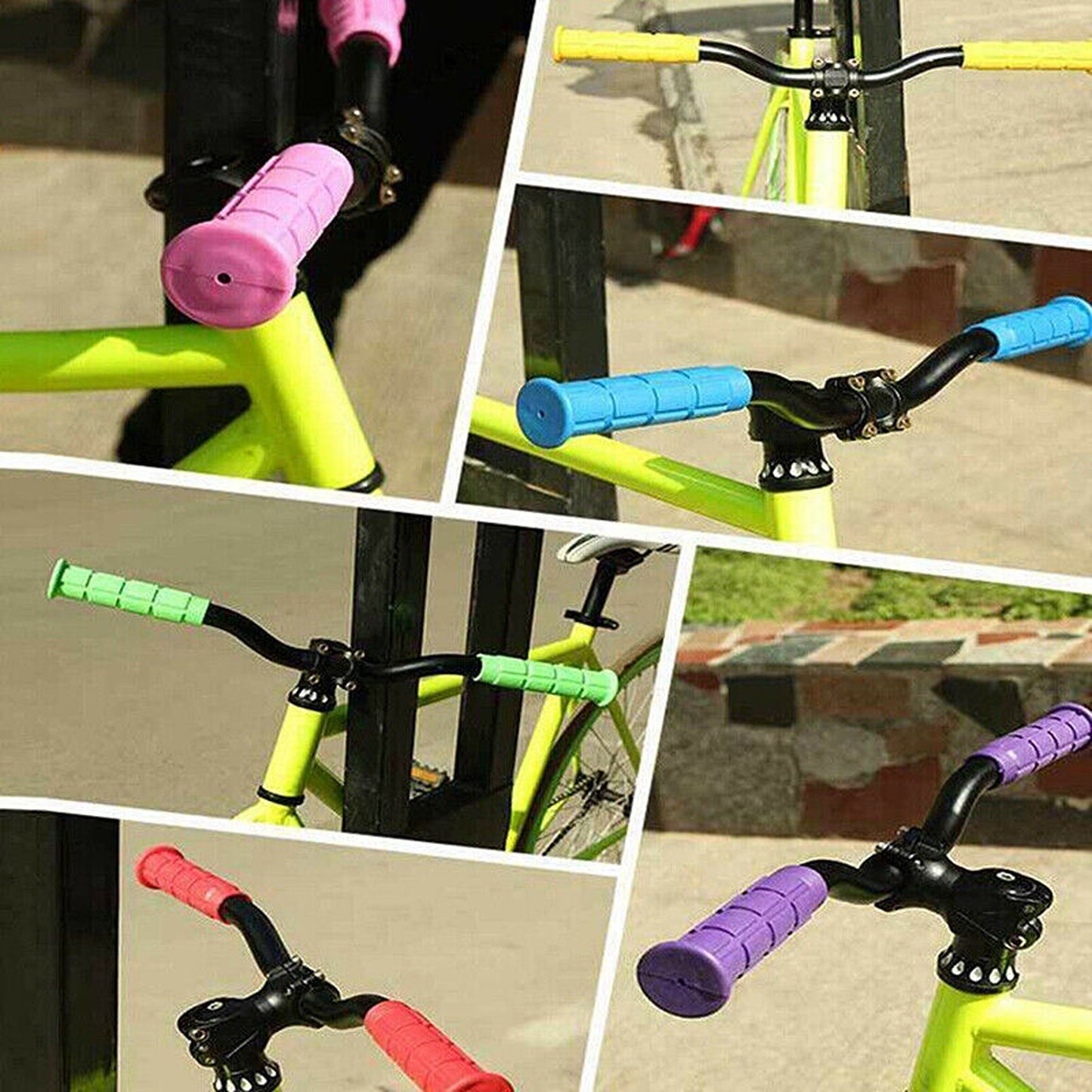 MTB and BMX Bike Handlebar Rubber Grips for Improved Control