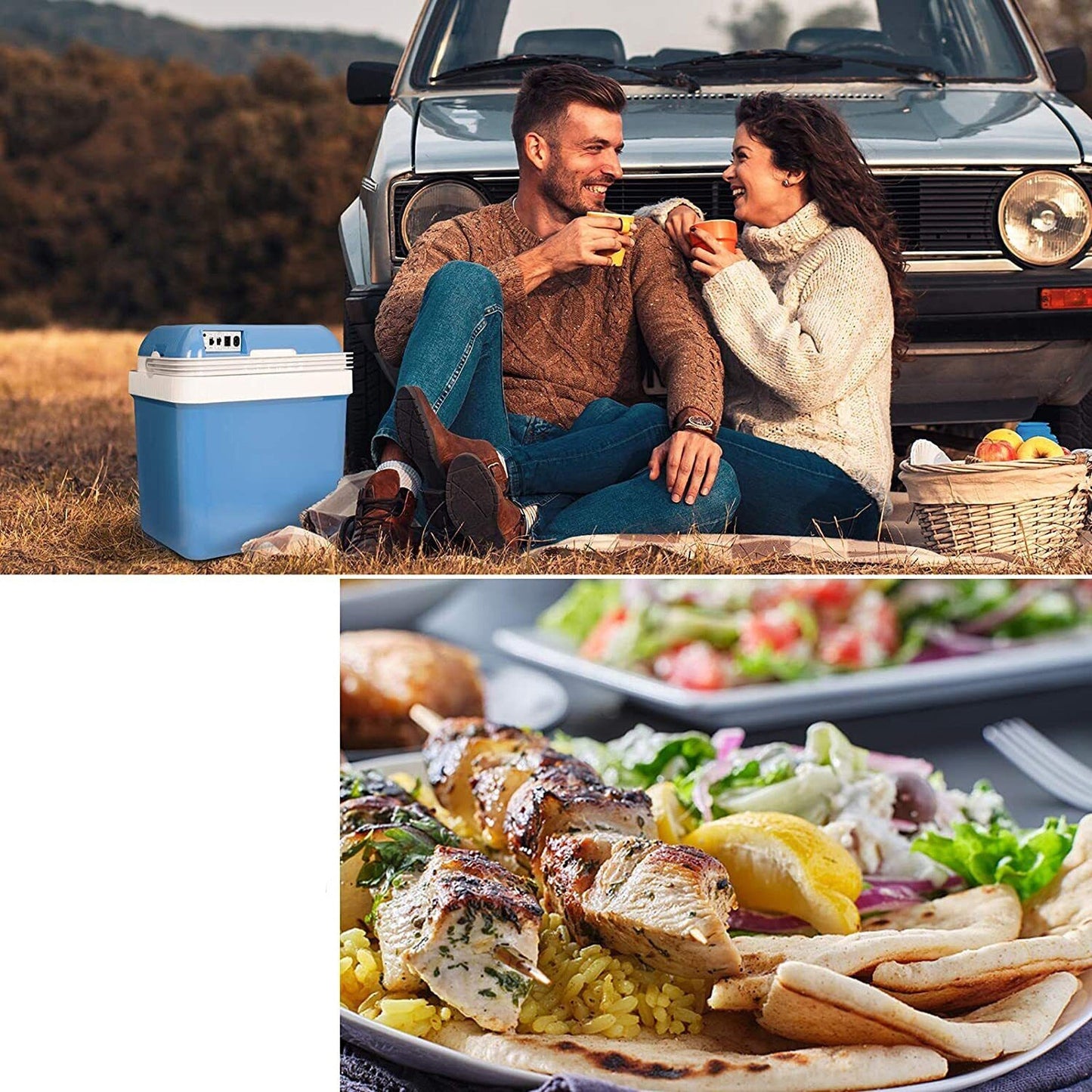 24L Portable Mini Fridge Cooler and Warmer for Camping