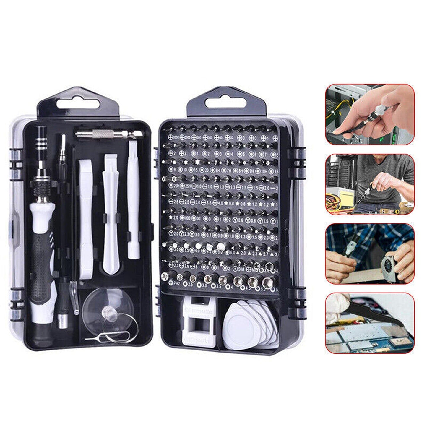 117-in-1 Precision Screwdriver Set for Electronics and Watches