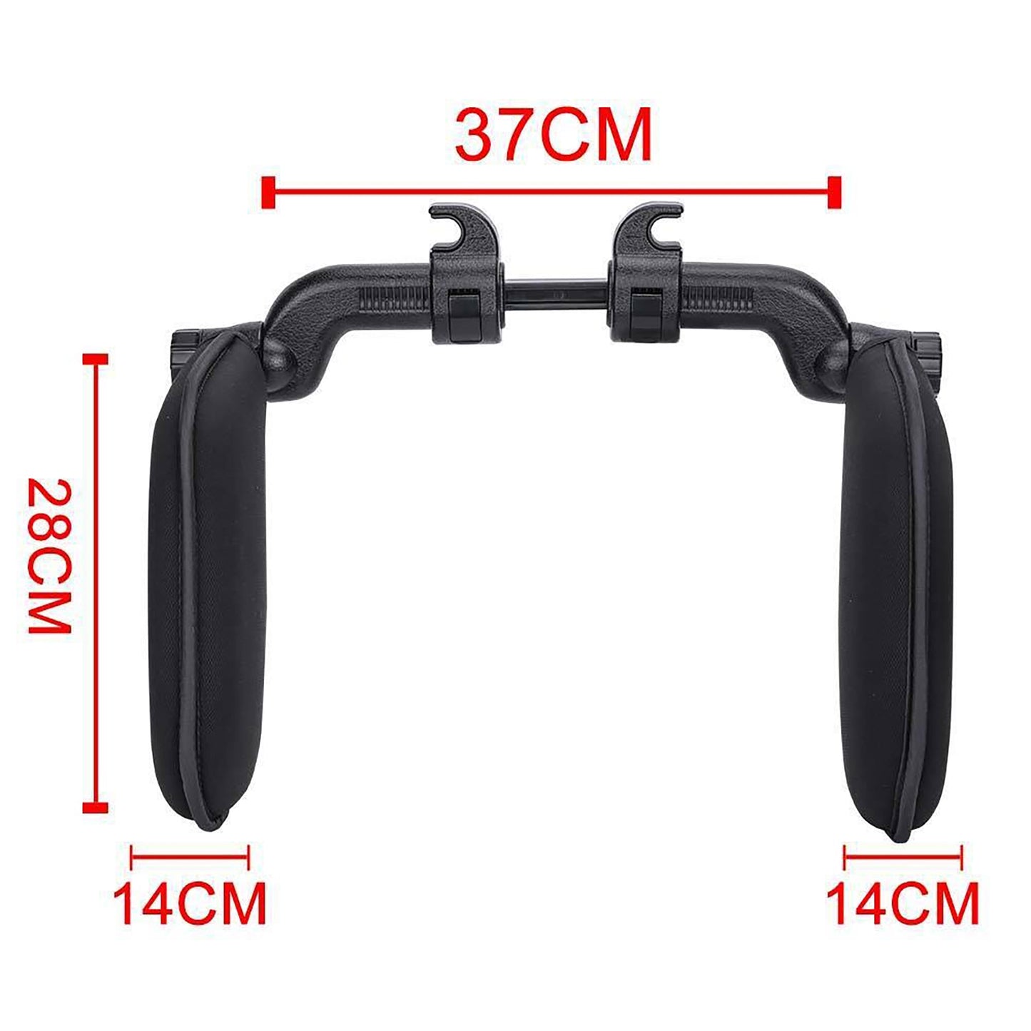 Adjustable Car Seat Headrest Cushion for Neck Support Soft Pillow