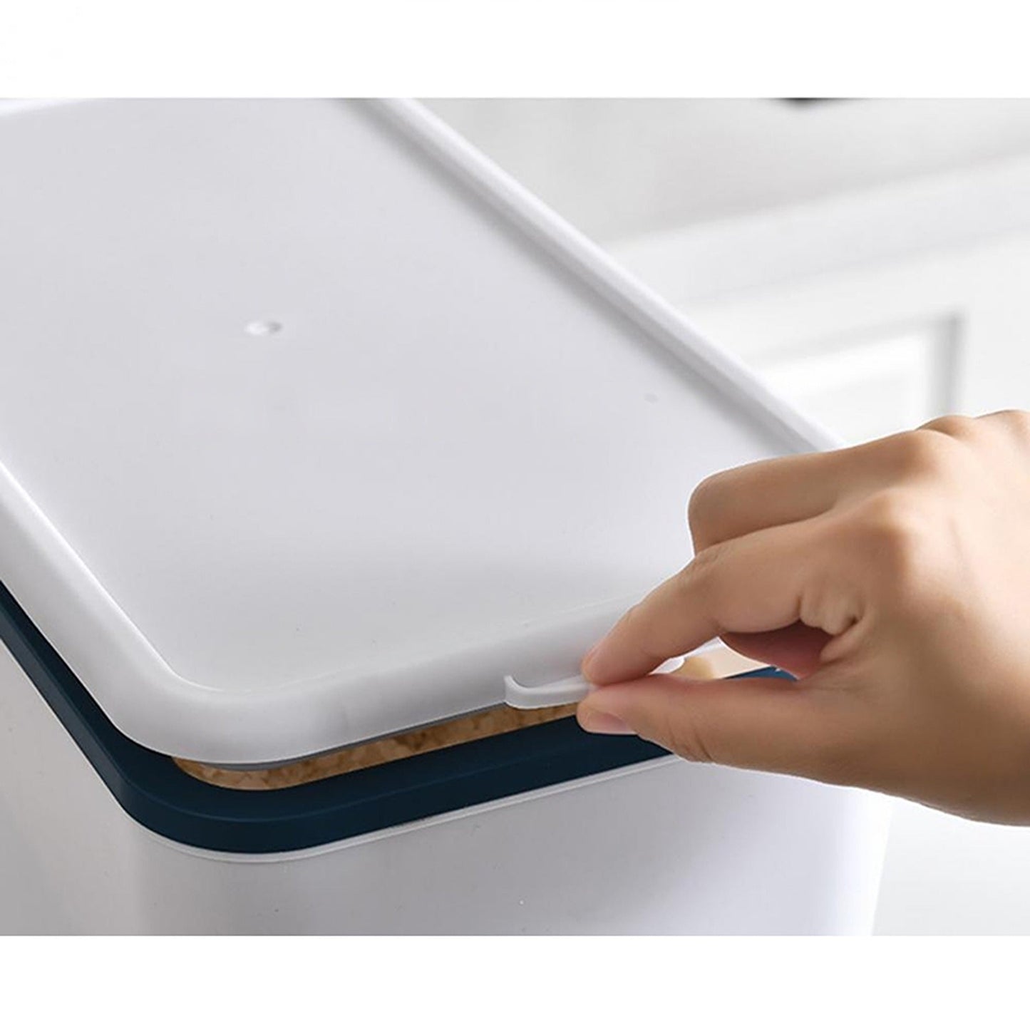 12kg Auto Grain Case Dry Food Cereal Dispenser Kitchen Storage Box