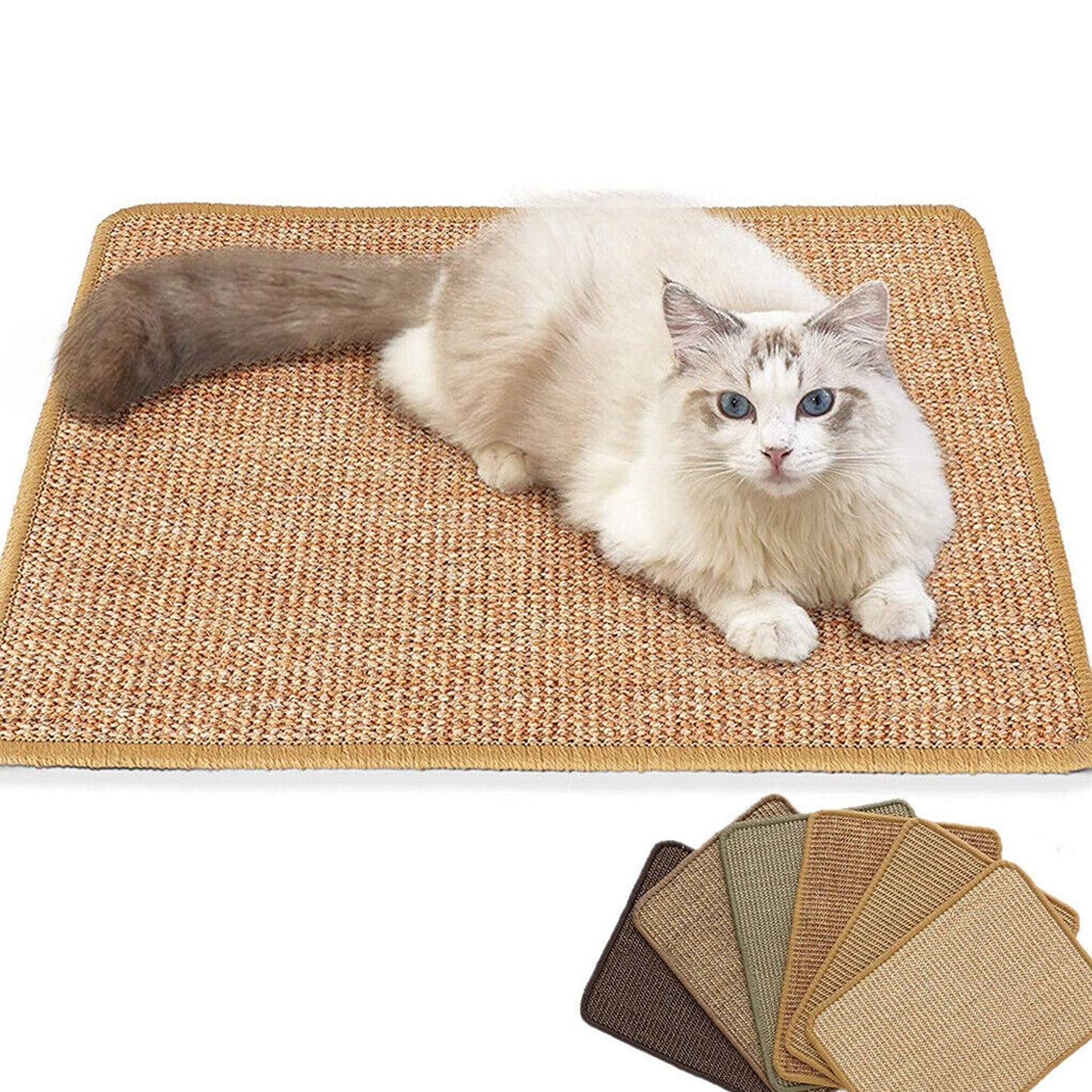 Natural Sisal Cat Scratcher Board for Sofa and Couch Protection