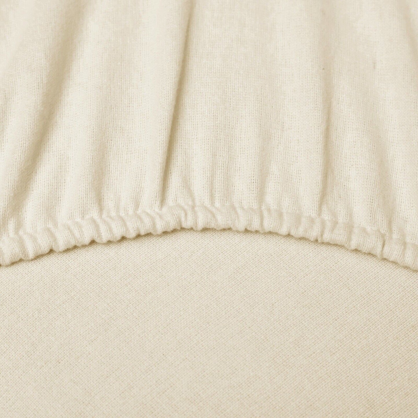 Cream Cotton Flannelette Sheets Set with Standard Pillow Case Single Double Queen King