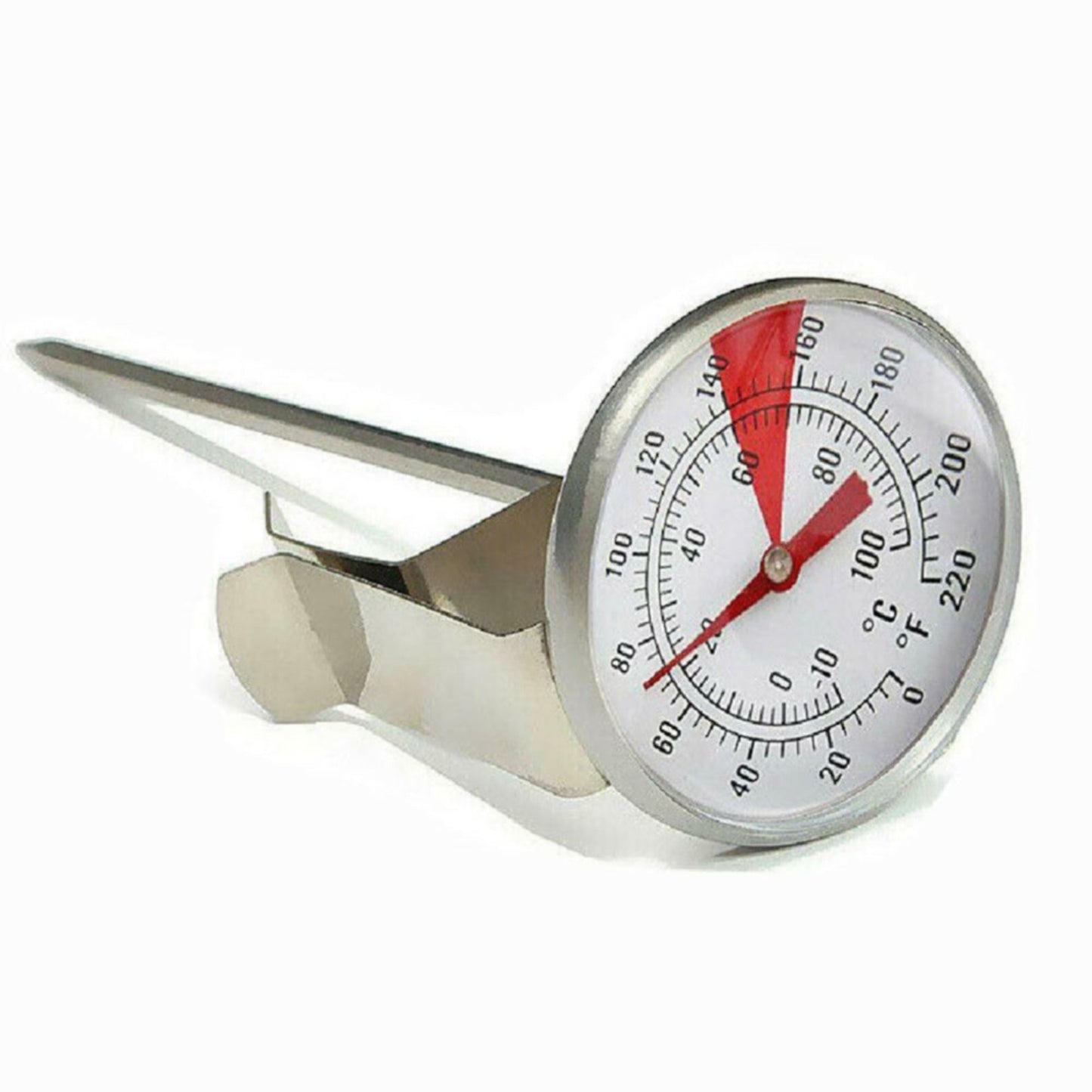 Stainless Steel Pan Clip Coffee Milk Thermometer for Temperature Monitoring