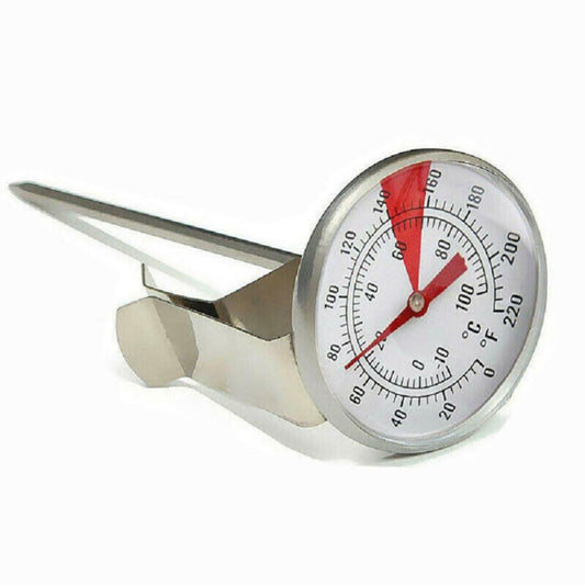 Stainless Steel Pan Clip Coffee Milk Thermometer for Temperature Monitoring