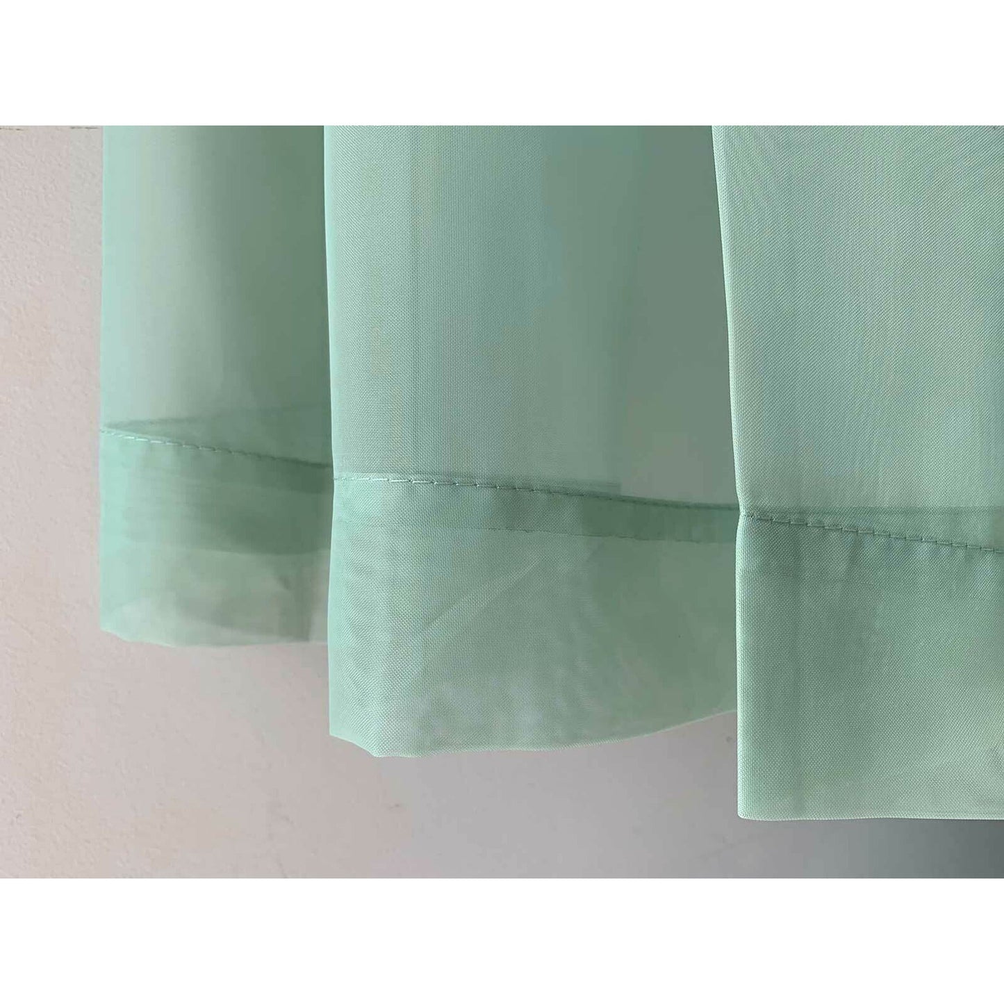 Organza Voile Sheer Curtain with Rod Pocket for Window Draping
