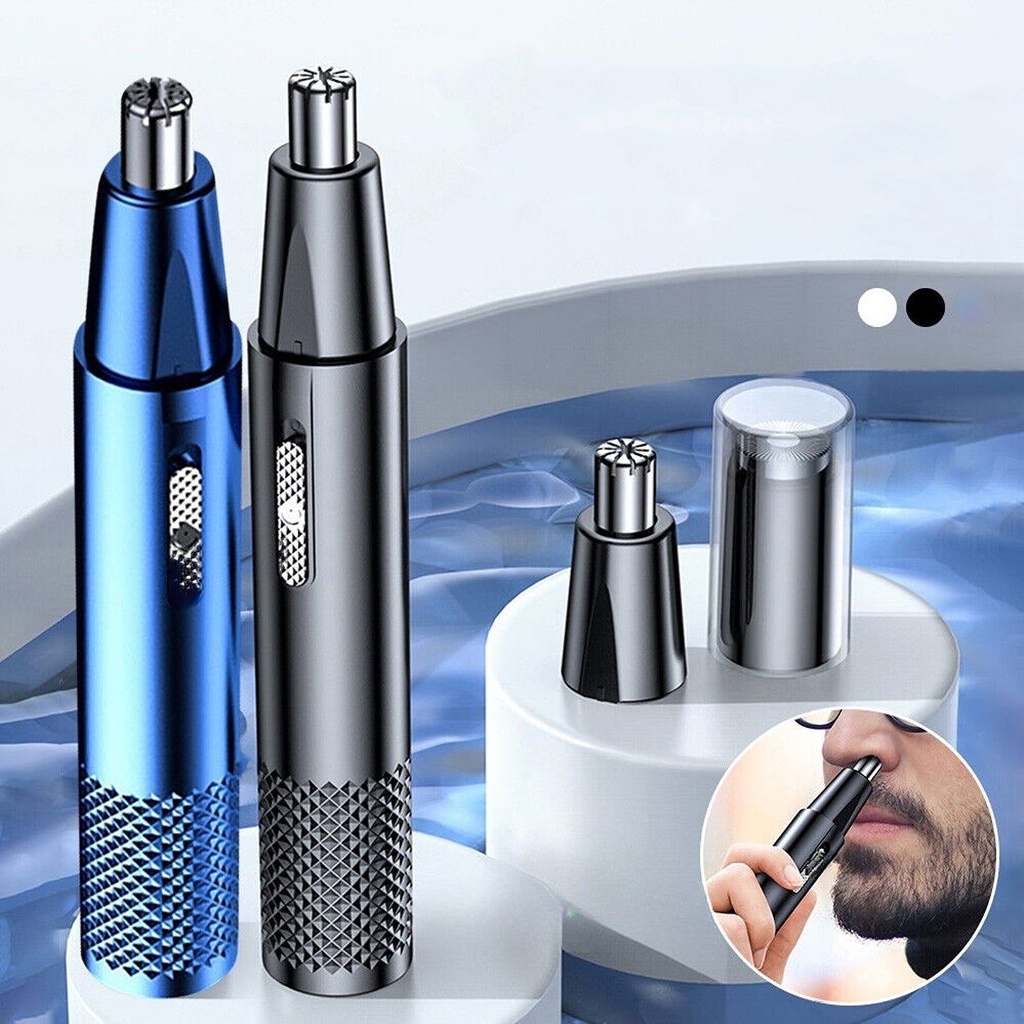 Electric Nose Ear Hair Trimmer with Eyebrow Clipper Rechargeable