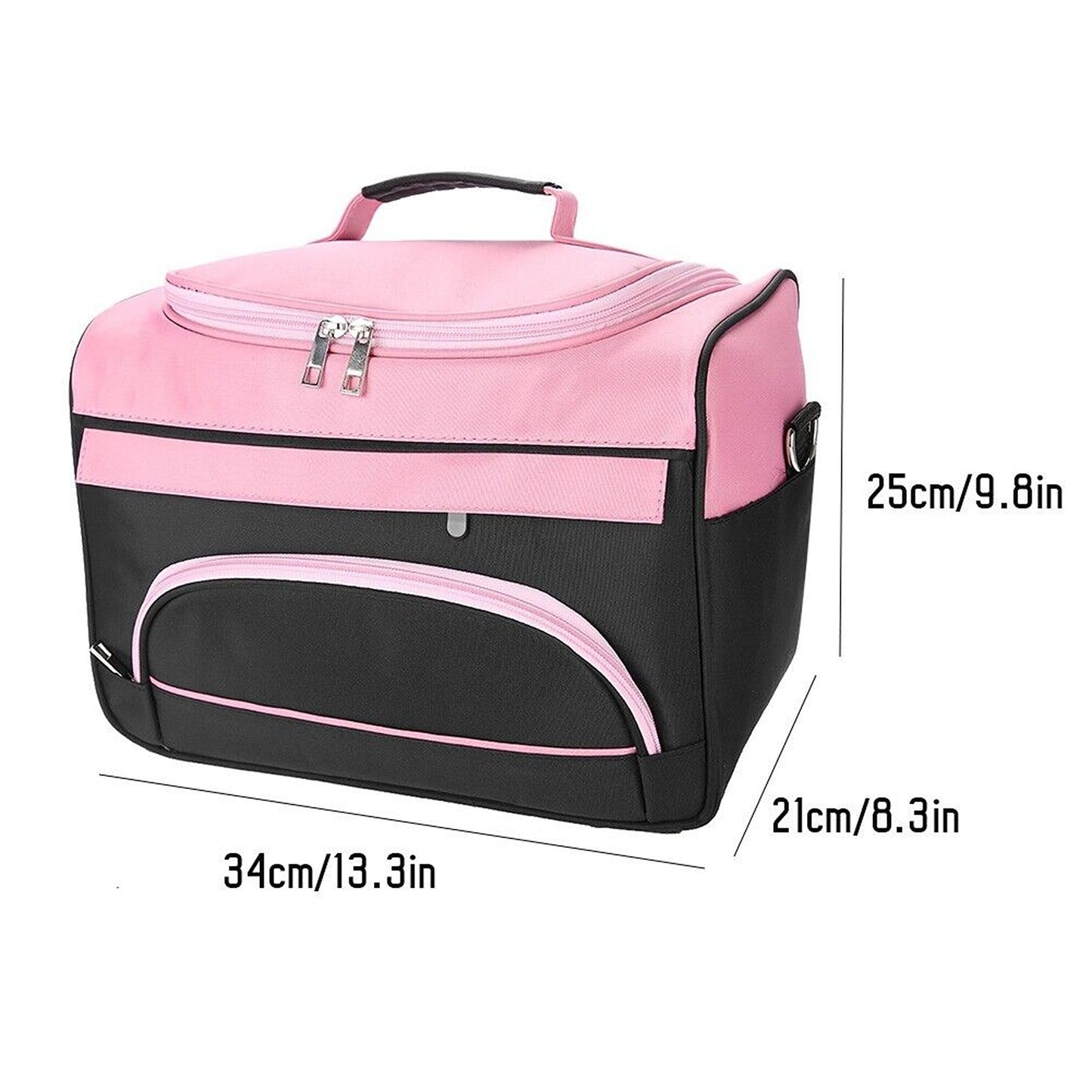 Large Rose Pink Hairdressing Equipment Carrying Bag for Travel