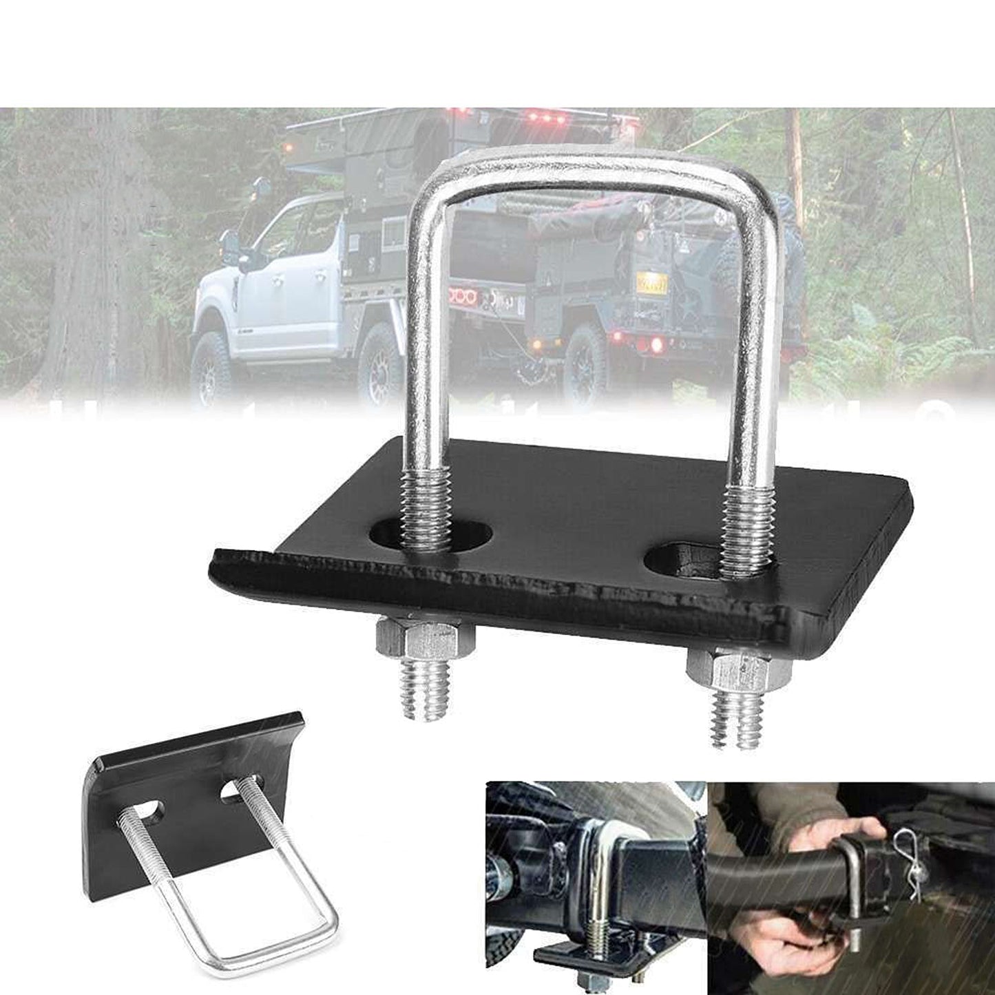 Hitch Tongue Anti-Rattle Stabilizer for Trailer Tow Bar Clamps