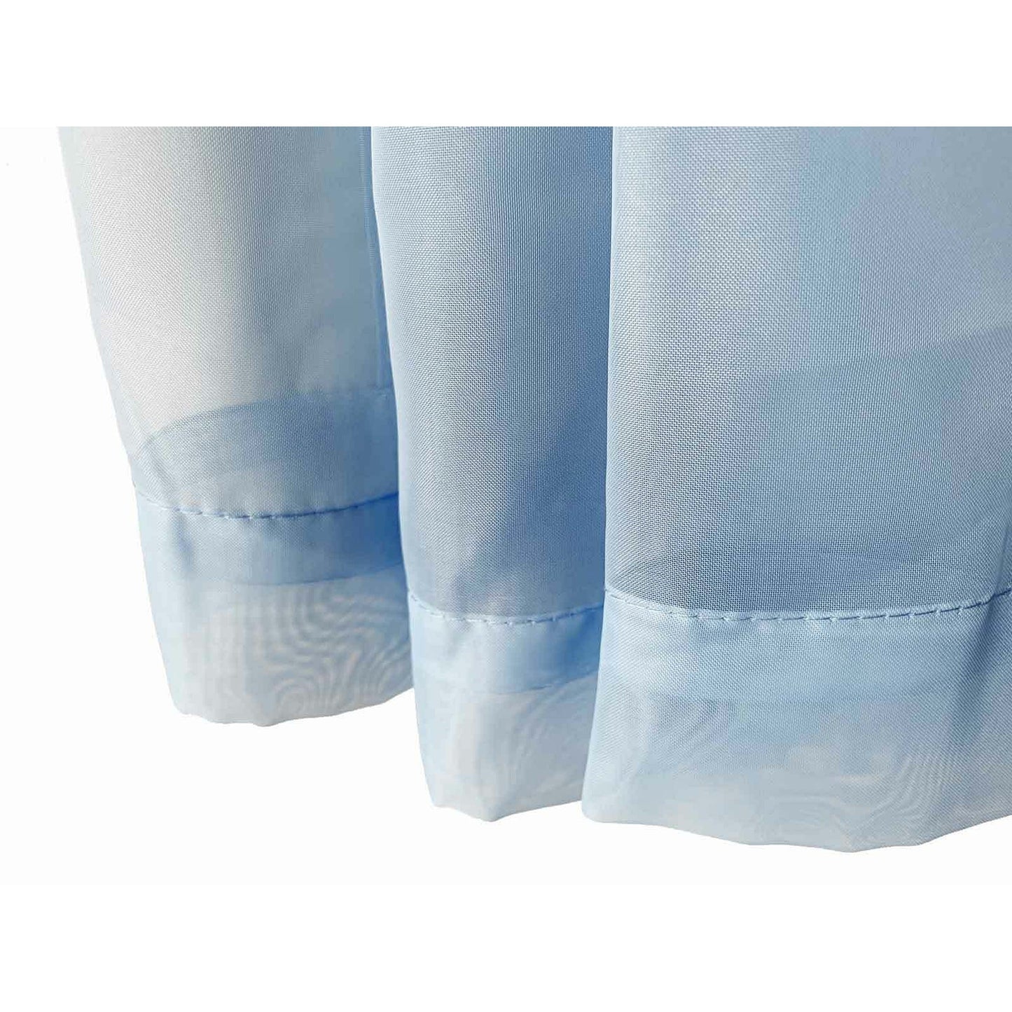 Organza Voile Sheer Curtain with Rod Pocket for Window Draping