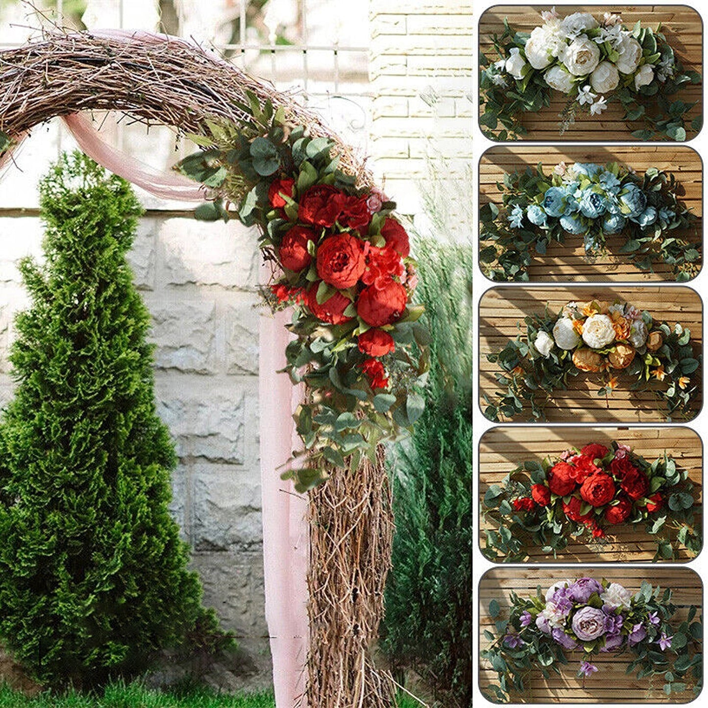 Floral Arch Bouquet Garland Artificial Wedding Door Lintel Decoration