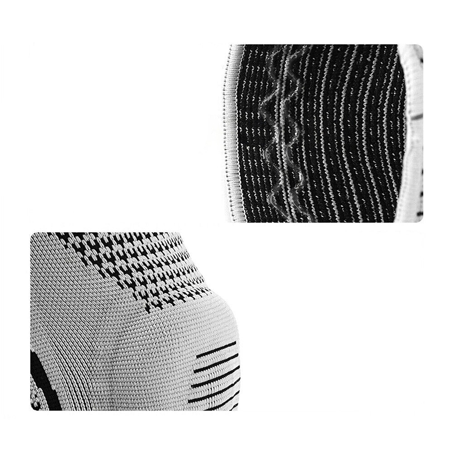 Professional Grey Silicone Knee Support Brace Compression Sleeve