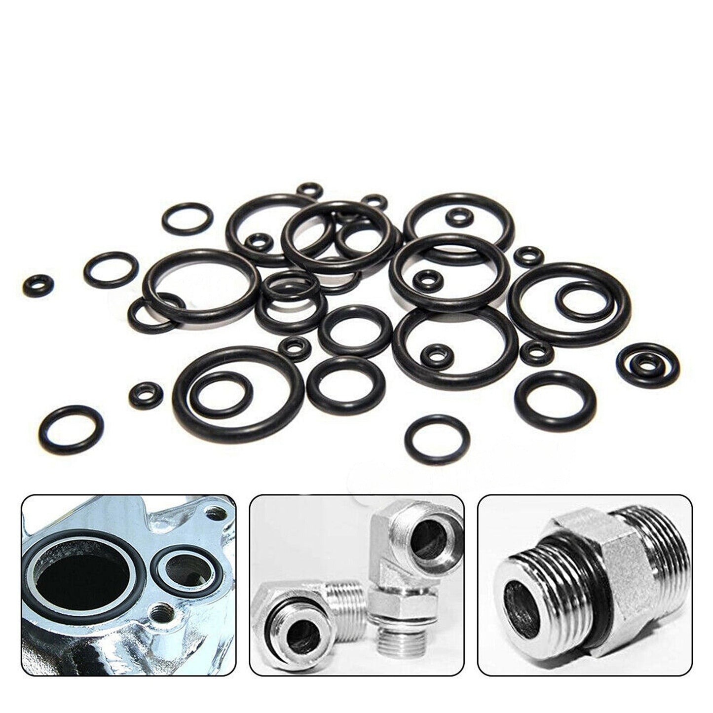 Assorted O Ring Kit Industrial Rubber Metric and Imperial 826pcs