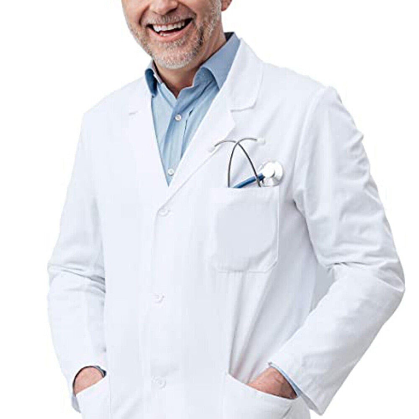 Lab Coat for Warehouse Hygiene and Food Industry White