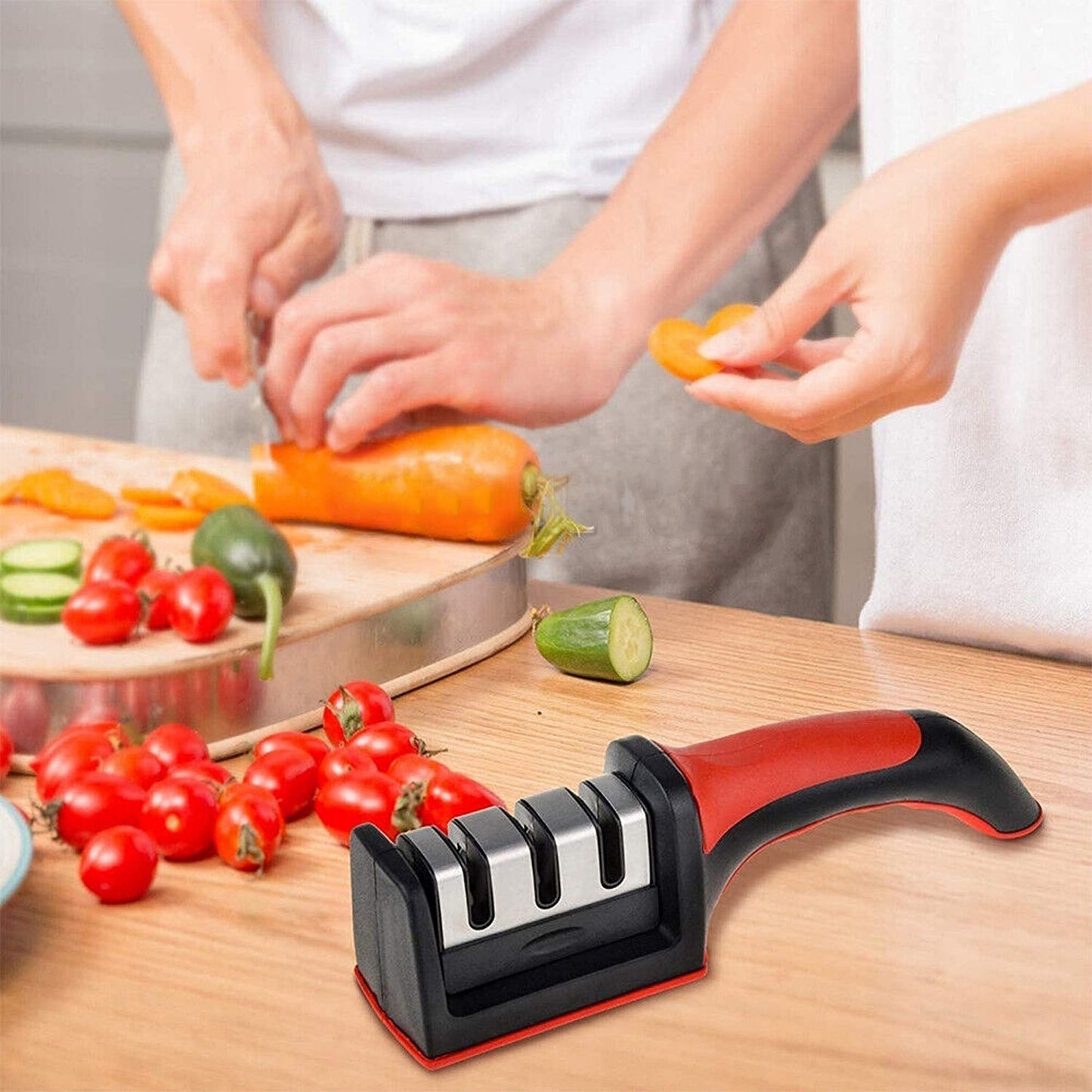 Kitchen Knife Sharpener Diamond Sharp 3 Stage Sharpening Tool