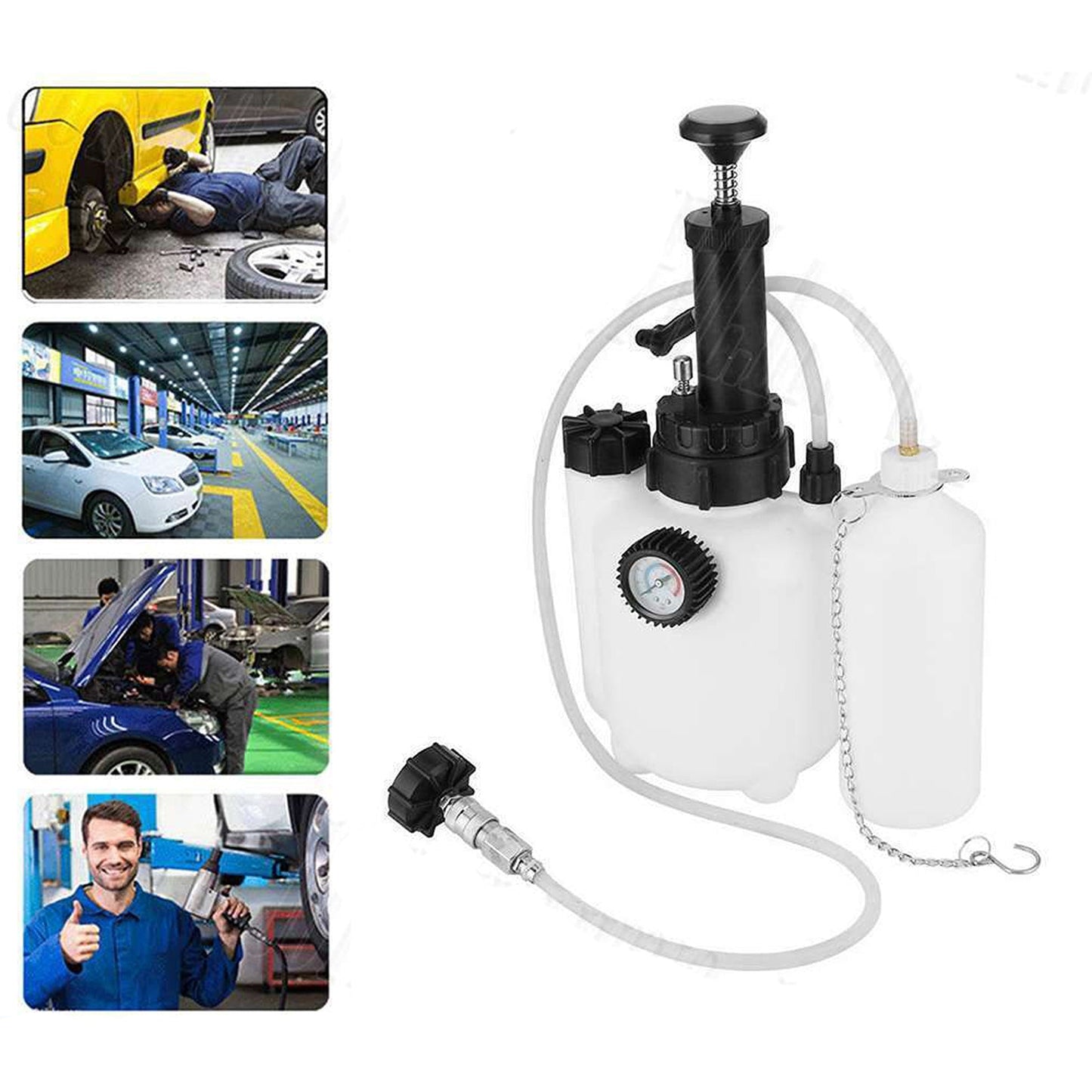 3L Power Brake and Clutch Bleeder System with Fluid Bleeder Tool