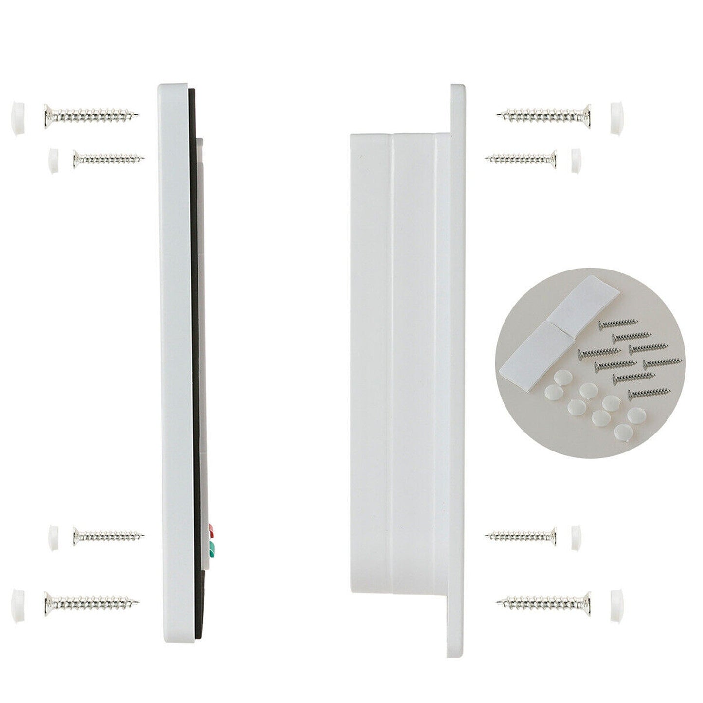 Lockable 4-Way Safe Pet Cat Dog Door with Brushy Flap Screen