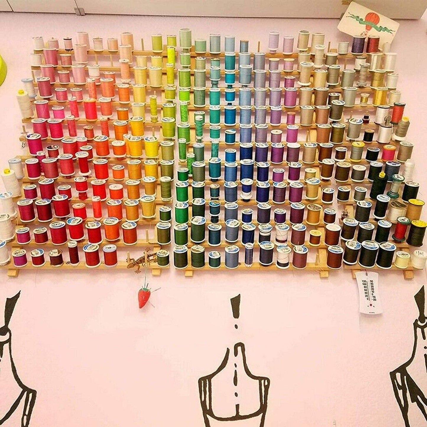 Craft Organizer Foldable Embroidery Thread Holder Sewing Rack