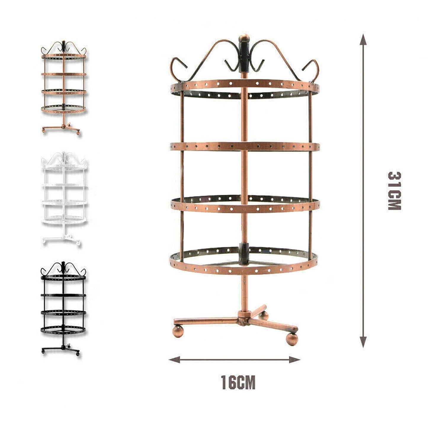 Stand Rack Hanger Jewelry Earring Necklace Holder Organizer