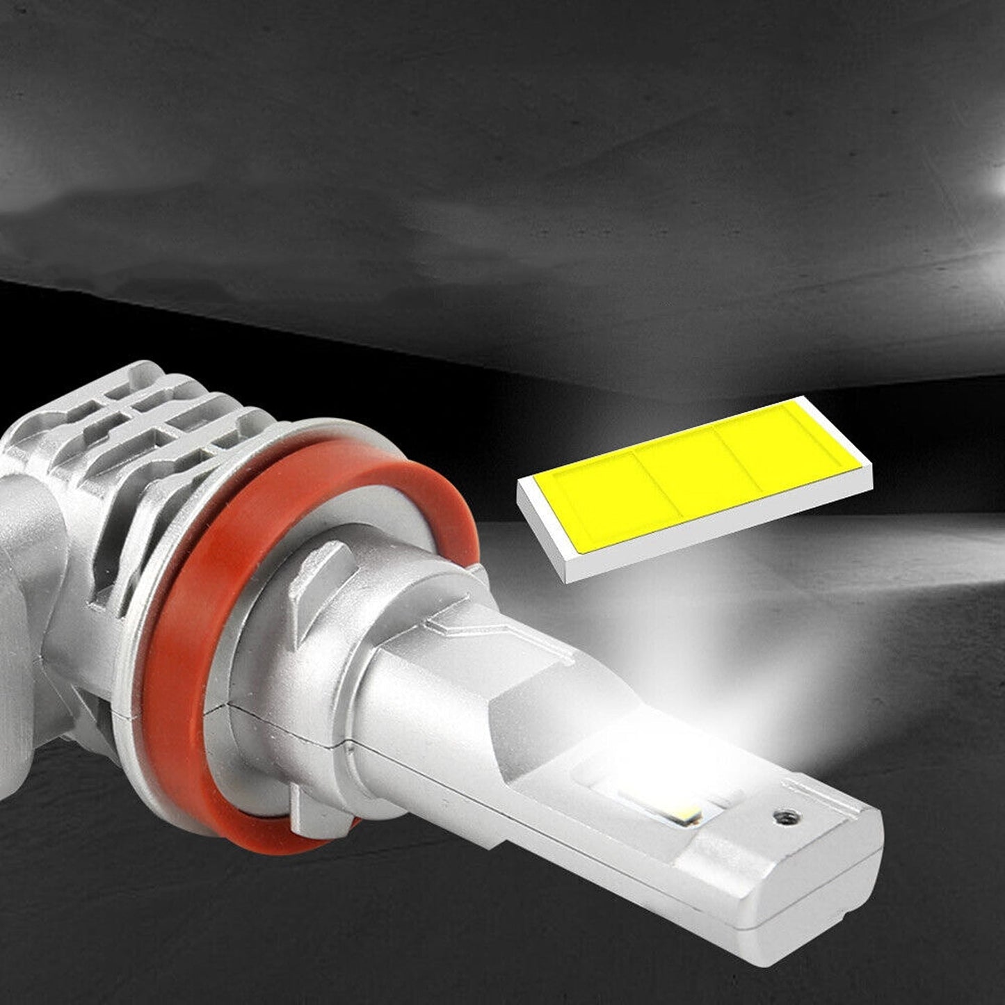 2pcs LED Headlight Conversion Kit H11 H8 H9 Bulbs for Fog and Low Beam 6500K