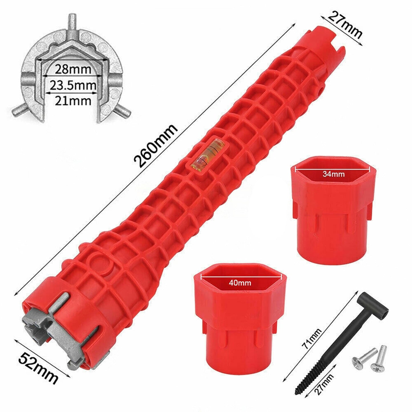 Multi-Tool Sink Faucet Installation Wrench Adjustable 8-in-1