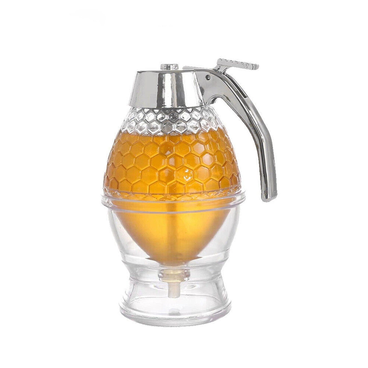 Trigger Release Honey Dispenser with Stand Kitchen Storage Pot